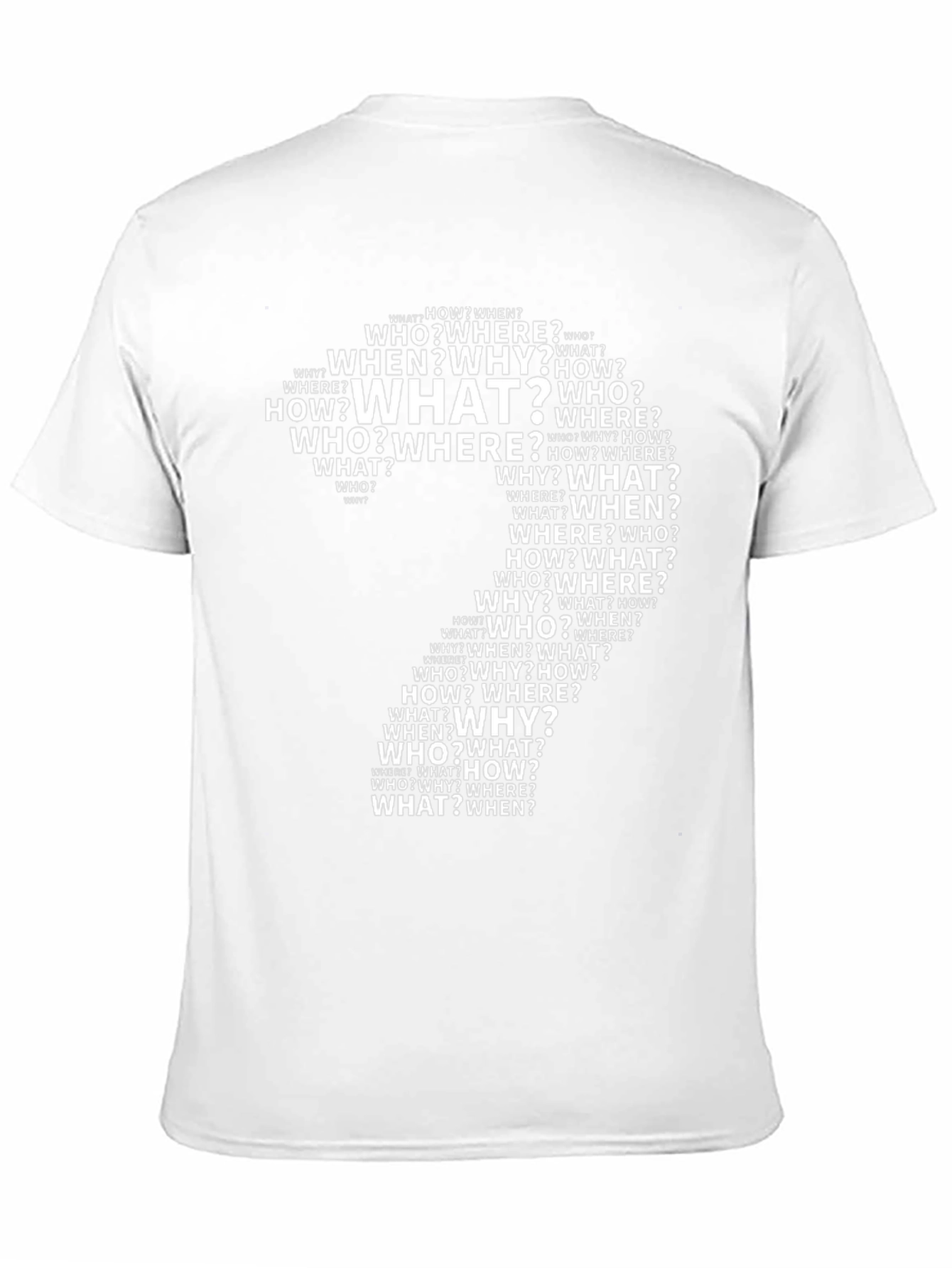 Intriguing Question Mark T-Shirt - Curiosity Design