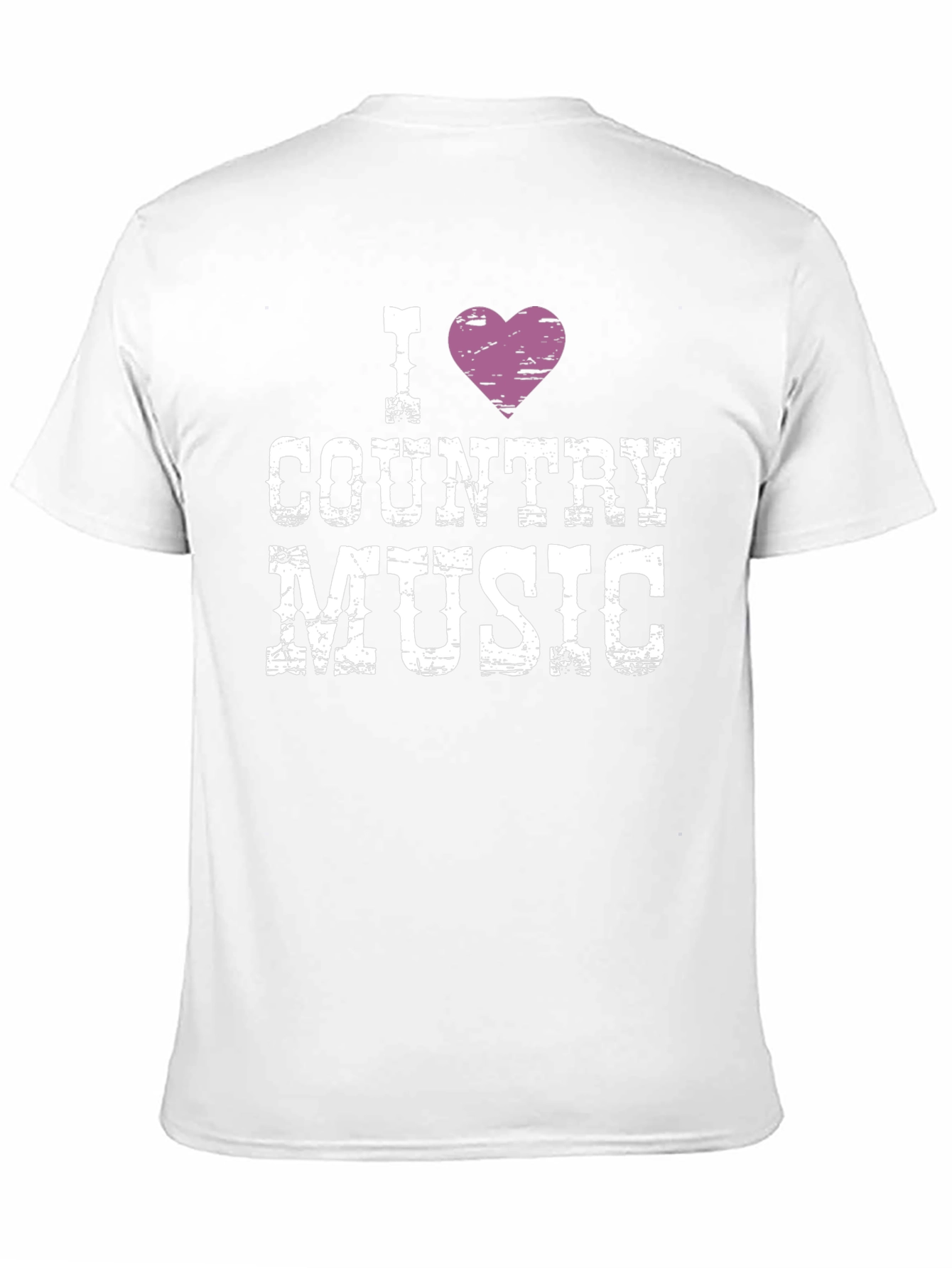 I Heart Country Music T-Shirt - Black
