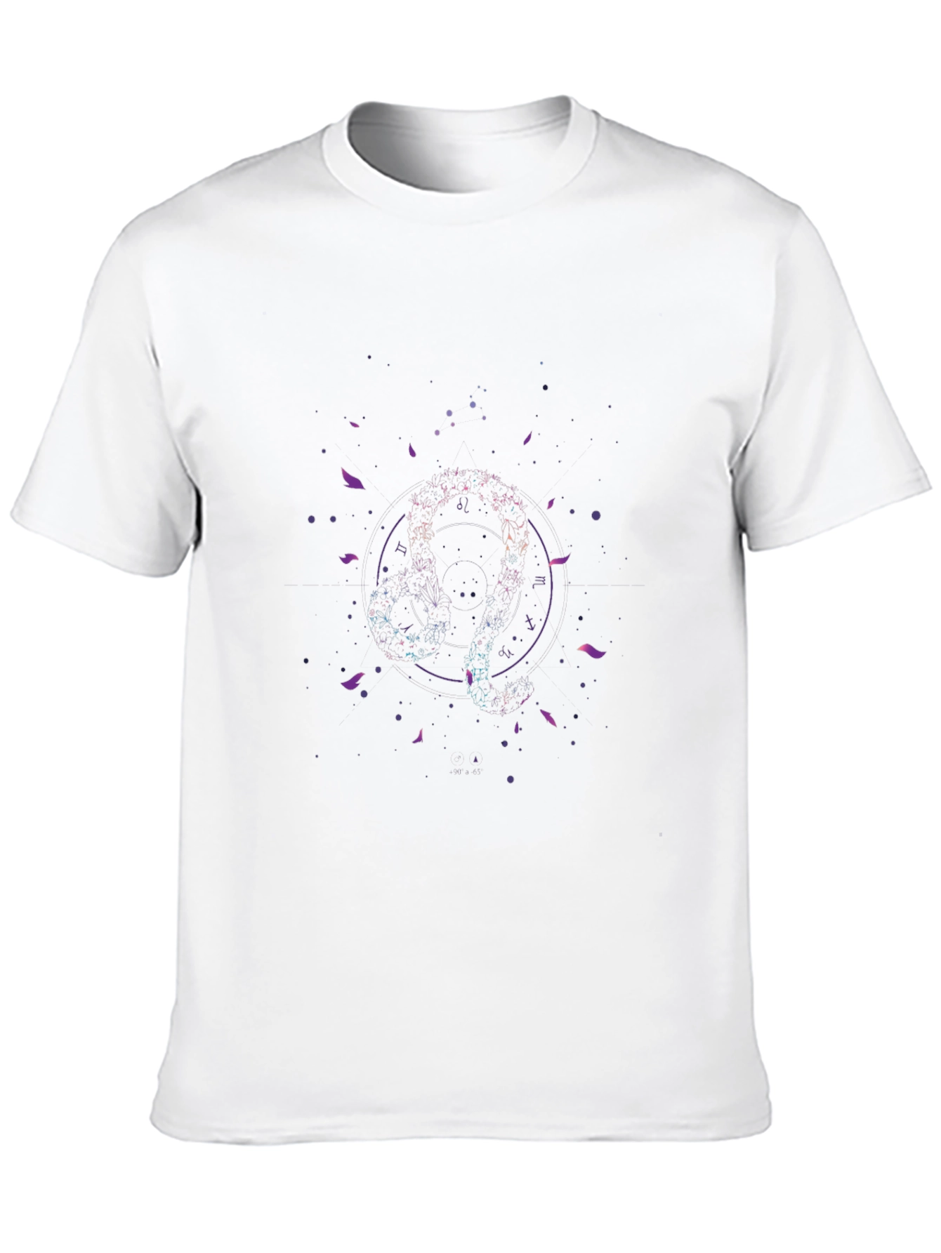 Abstract Circle Graphic Tee - Black