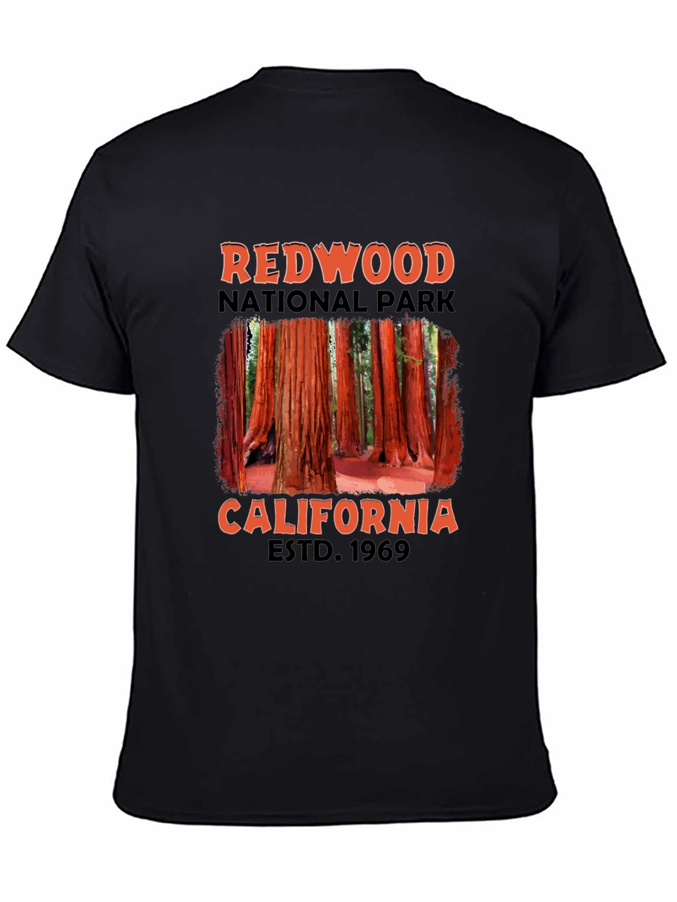Redwood National Park Black T-Shirt