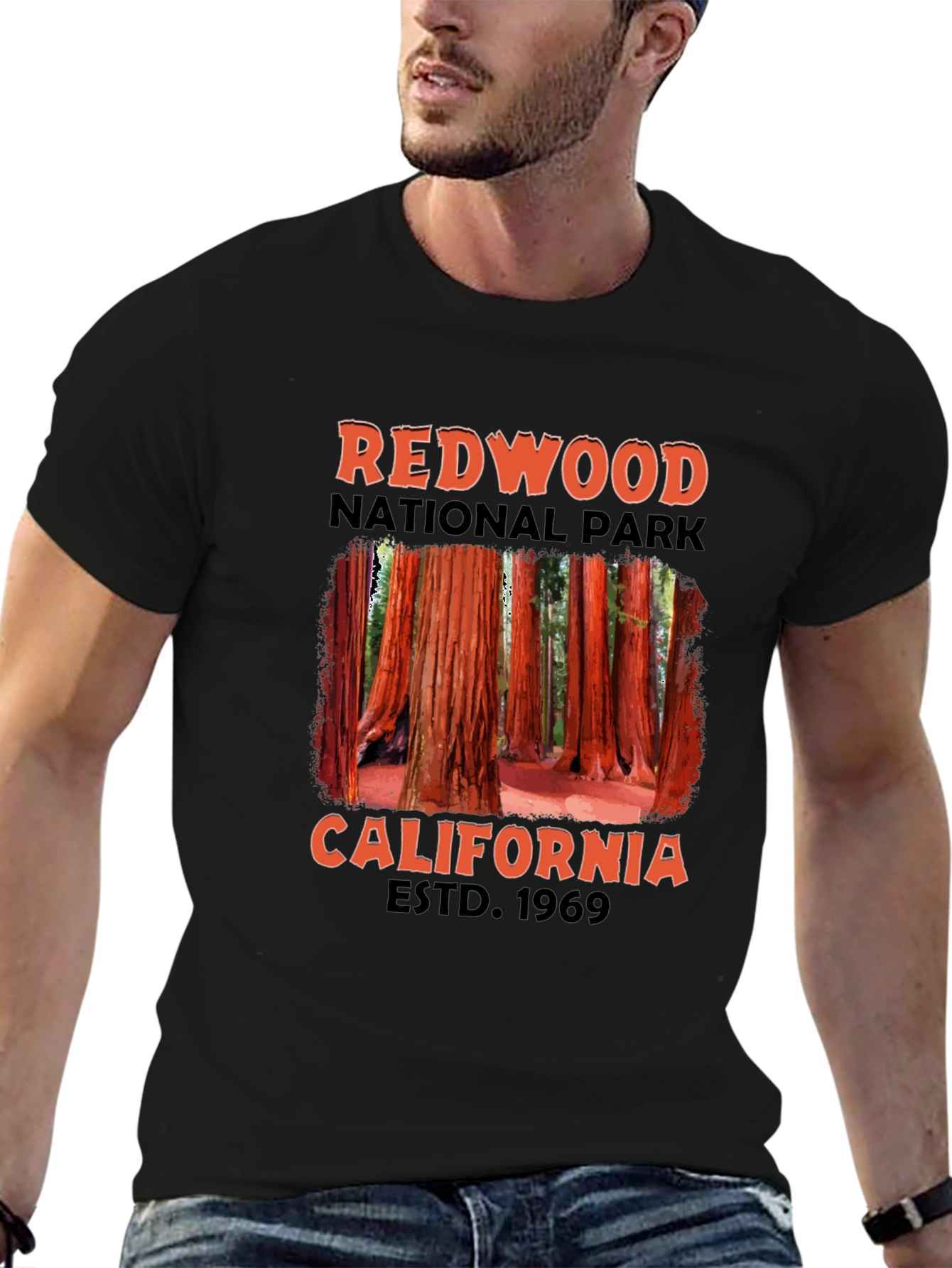 Redwood National Park Black T-Shirt