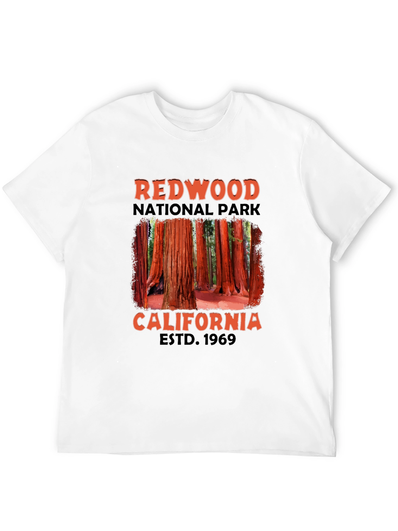 Redwood National Park Black T-Shirt