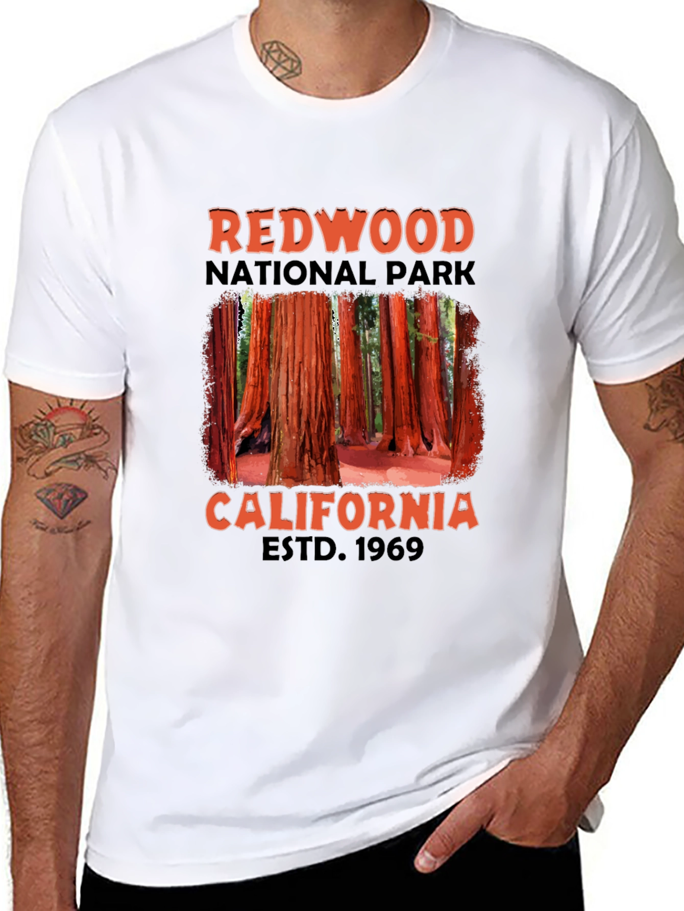 Redwood National Park Black T-Shirt