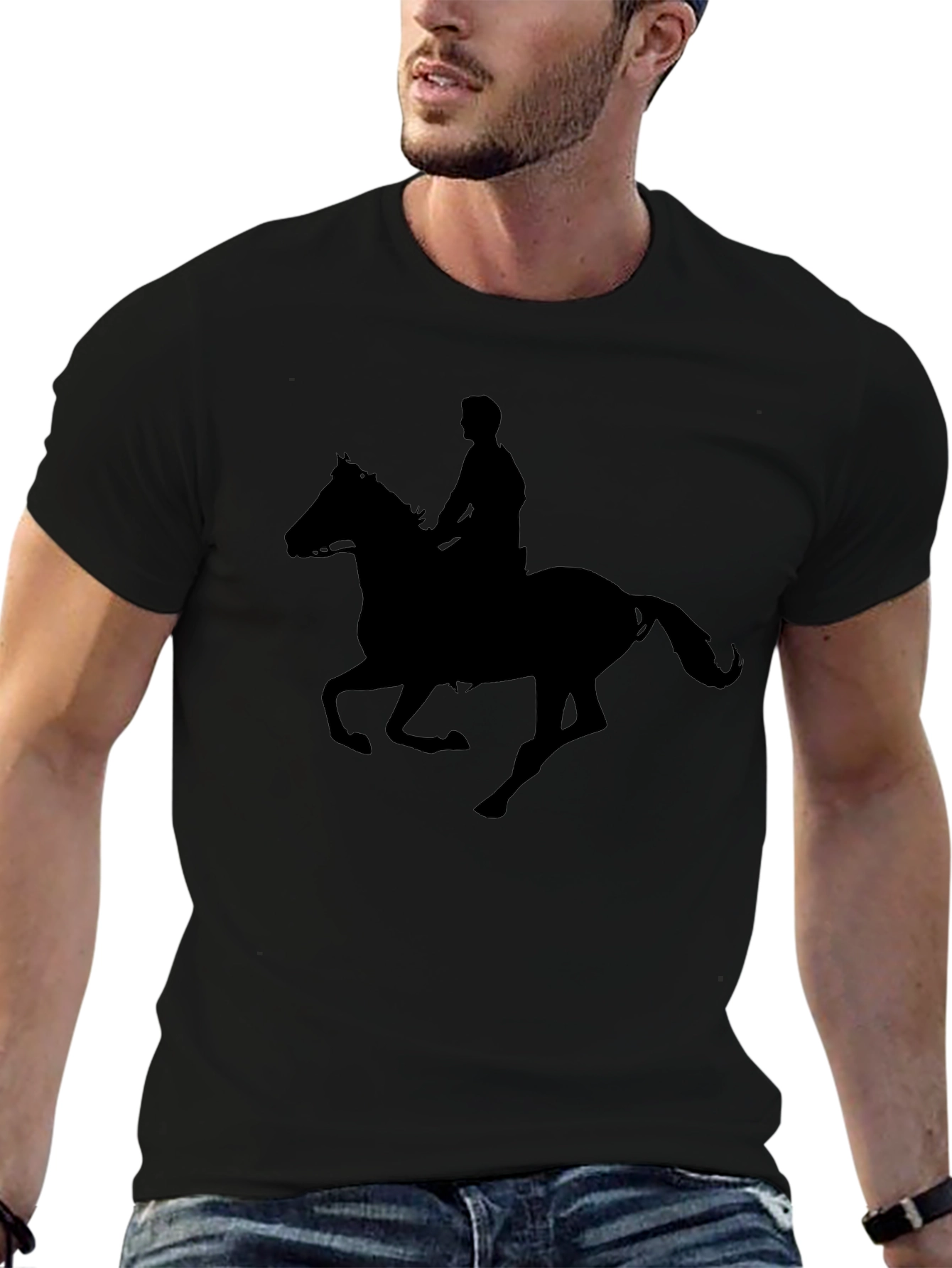 Silhouette Rider T-Shirt - Equestrian Style