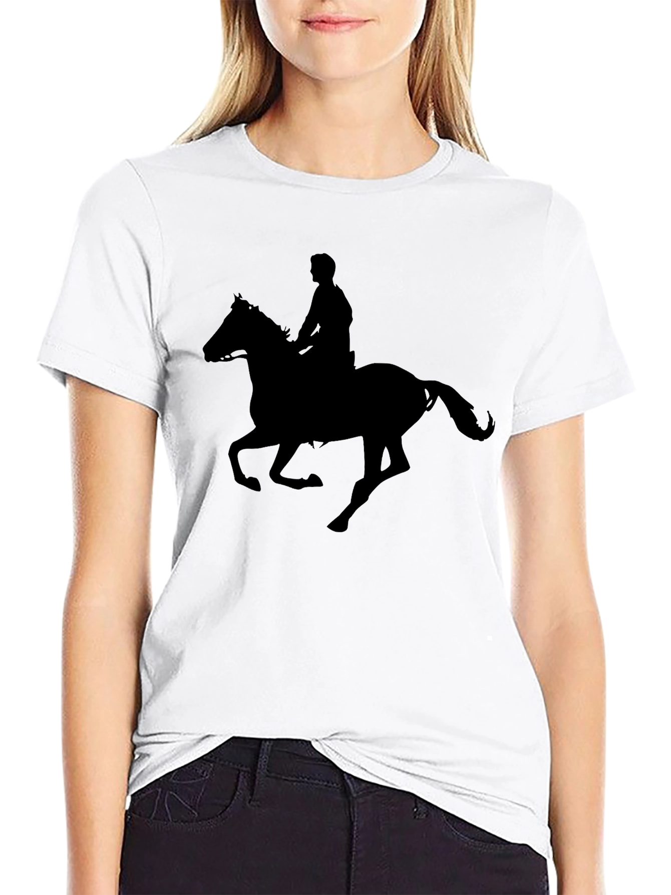 Silhouette Rider T-Shirt - Equestrian Style