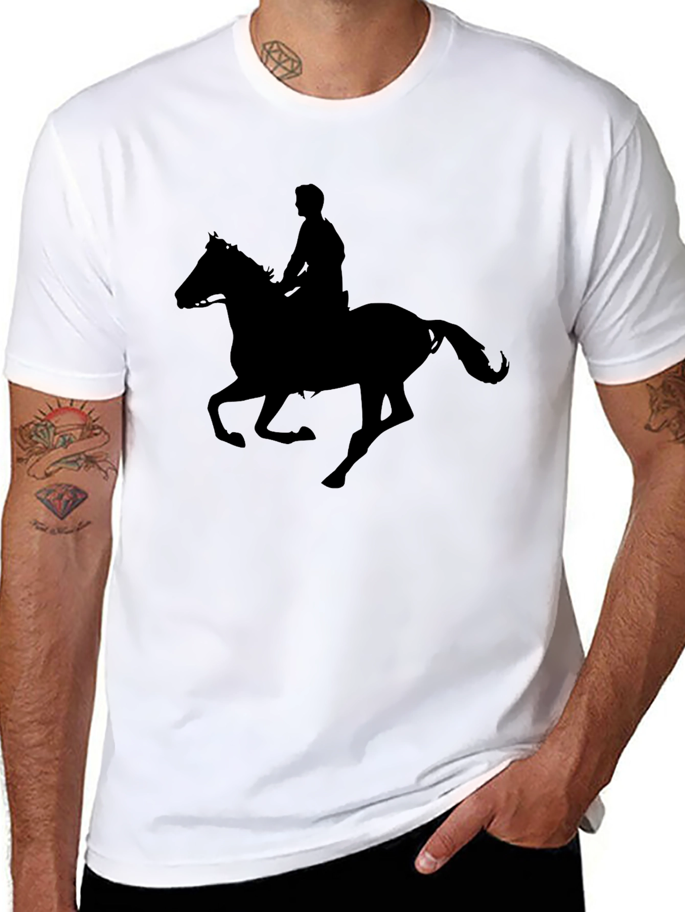 Silhouette Rider T-Shirt - Equestrian Style