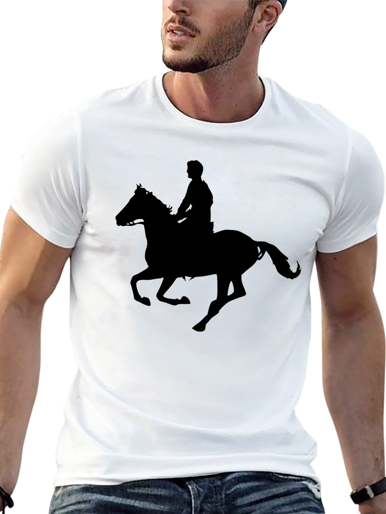 Silhouette Rider T-Shirt - Equestrian Style