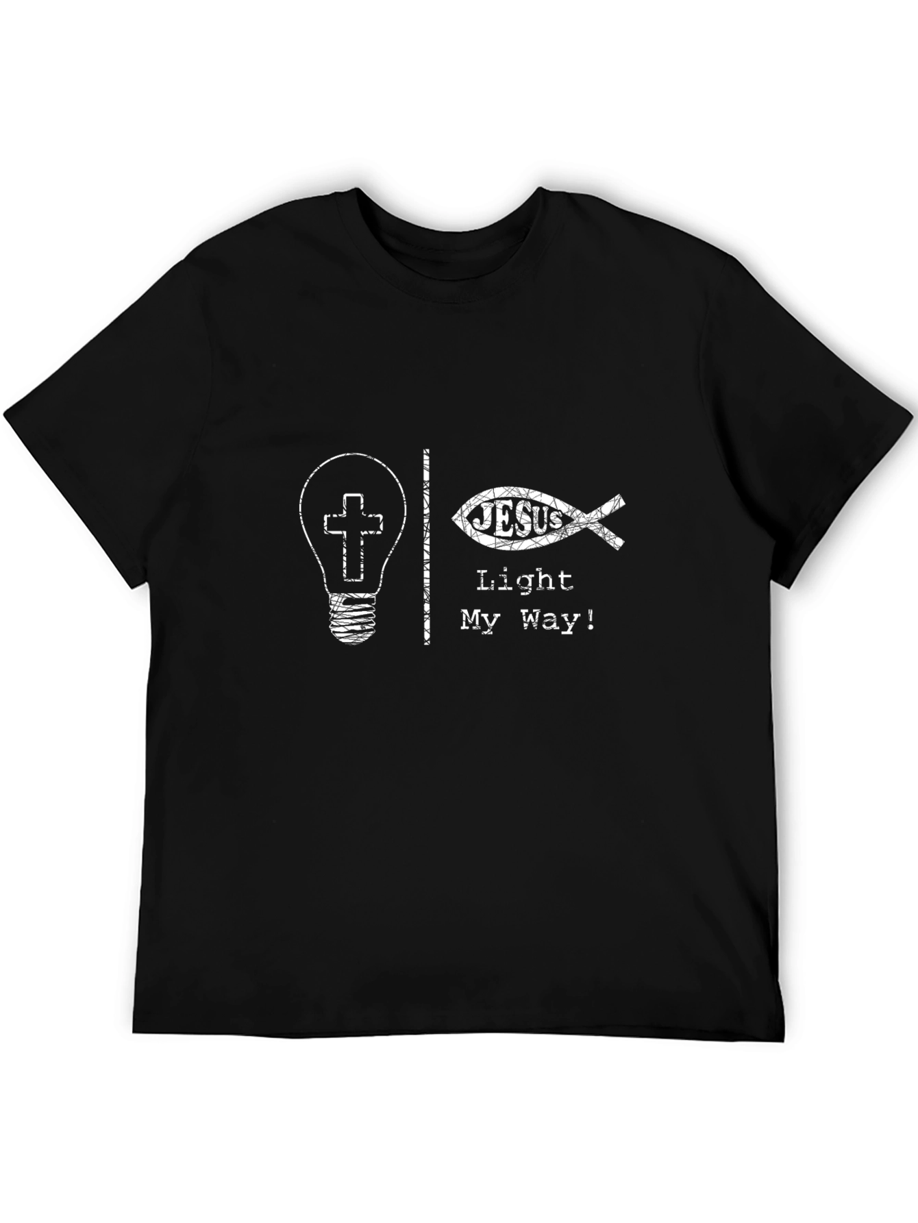 Jesus Light My Way T-Shirt - Christian Faith Tee