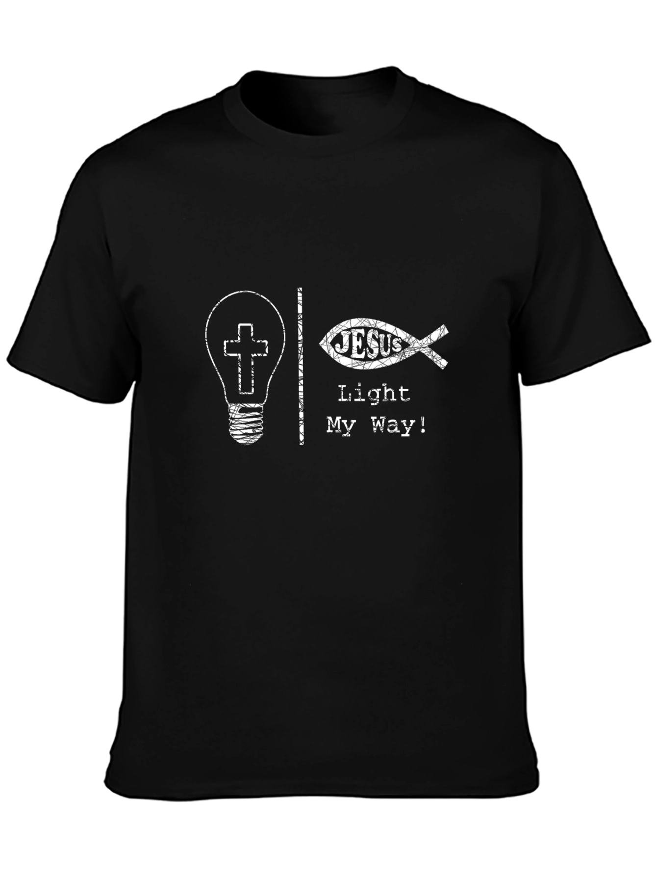 Jesus Light My Way T-Shirt - Christian Faith Tee