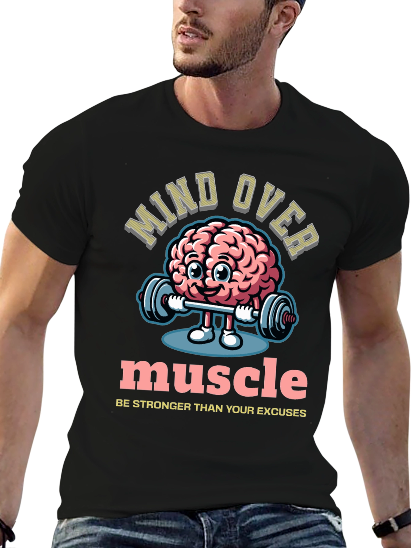 Mind Over Muscle Graphic T-Shirt