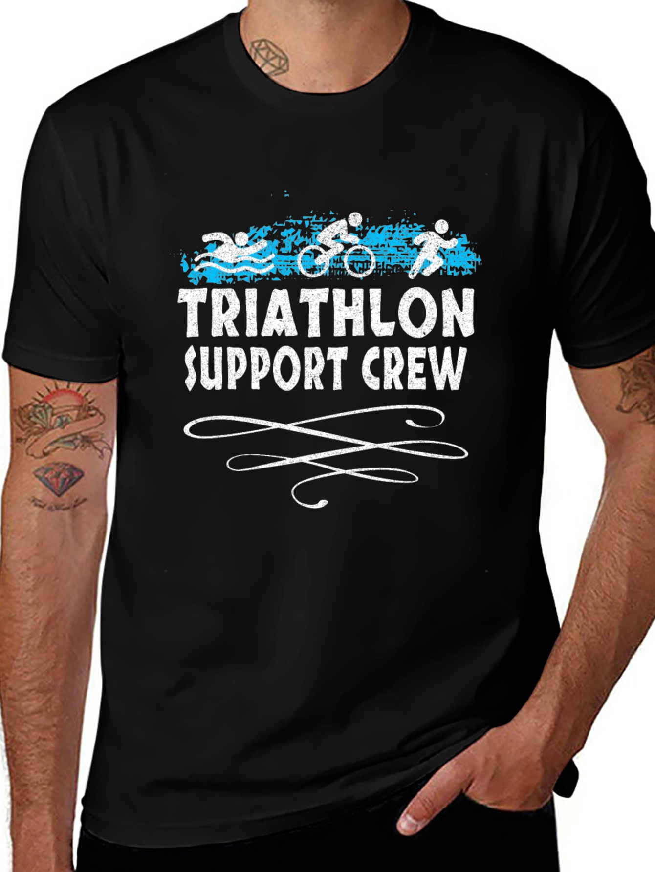 Triathlon Support Crew Graphic T-Shirt