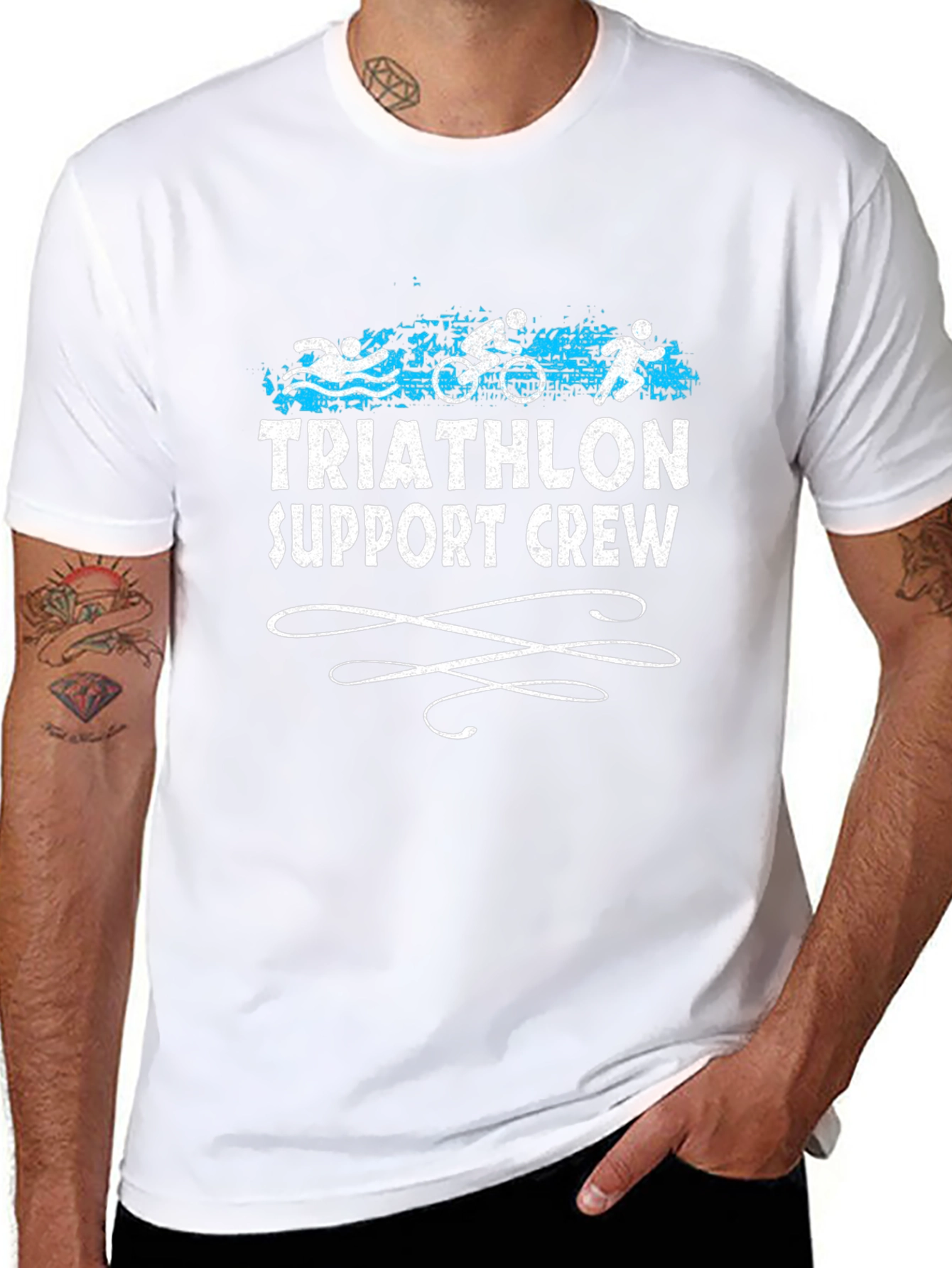 Triathlon Support Crew Graphic T-Shirt