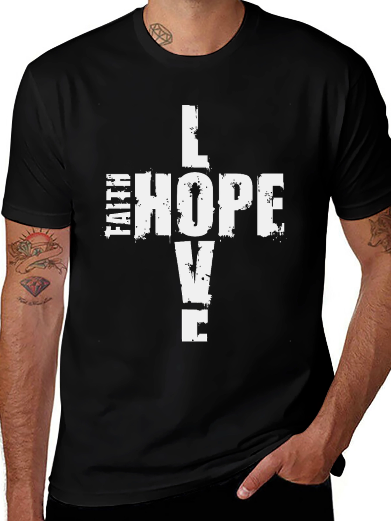Faith Hope Love T-Shirt - Christian Inspired Tee