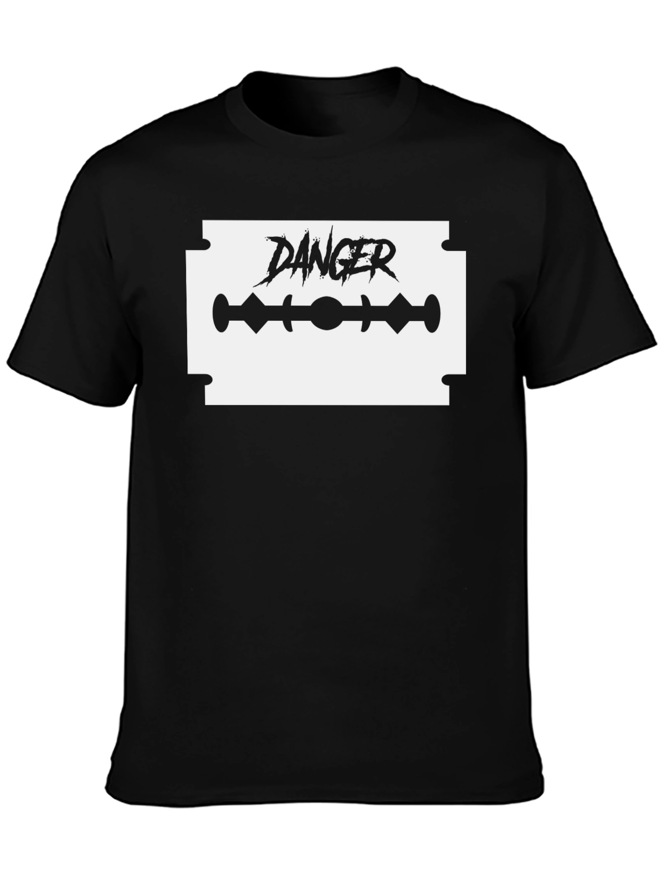 Danger Razor Blade Graphic T-Shirt