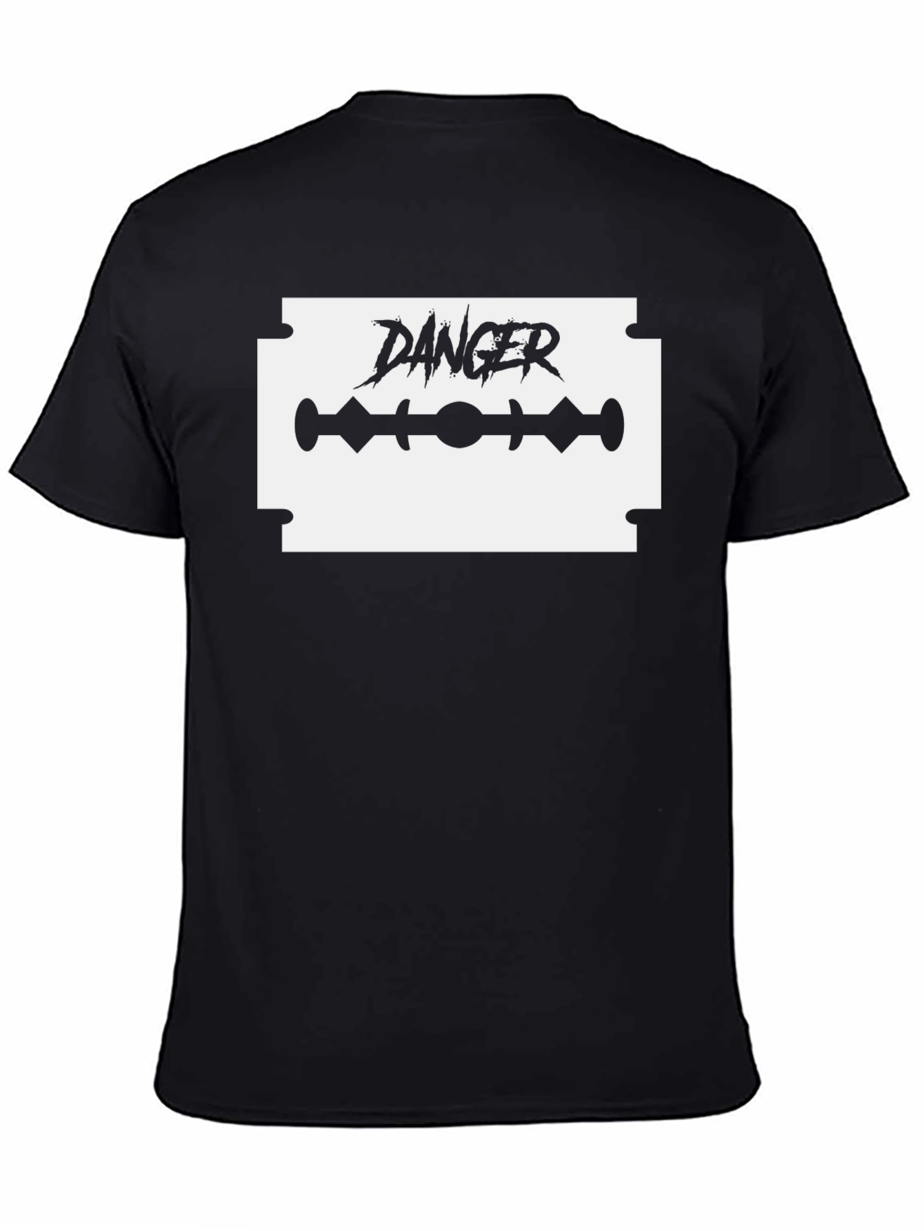 Danger Razor Blade Graphic T-Shirt