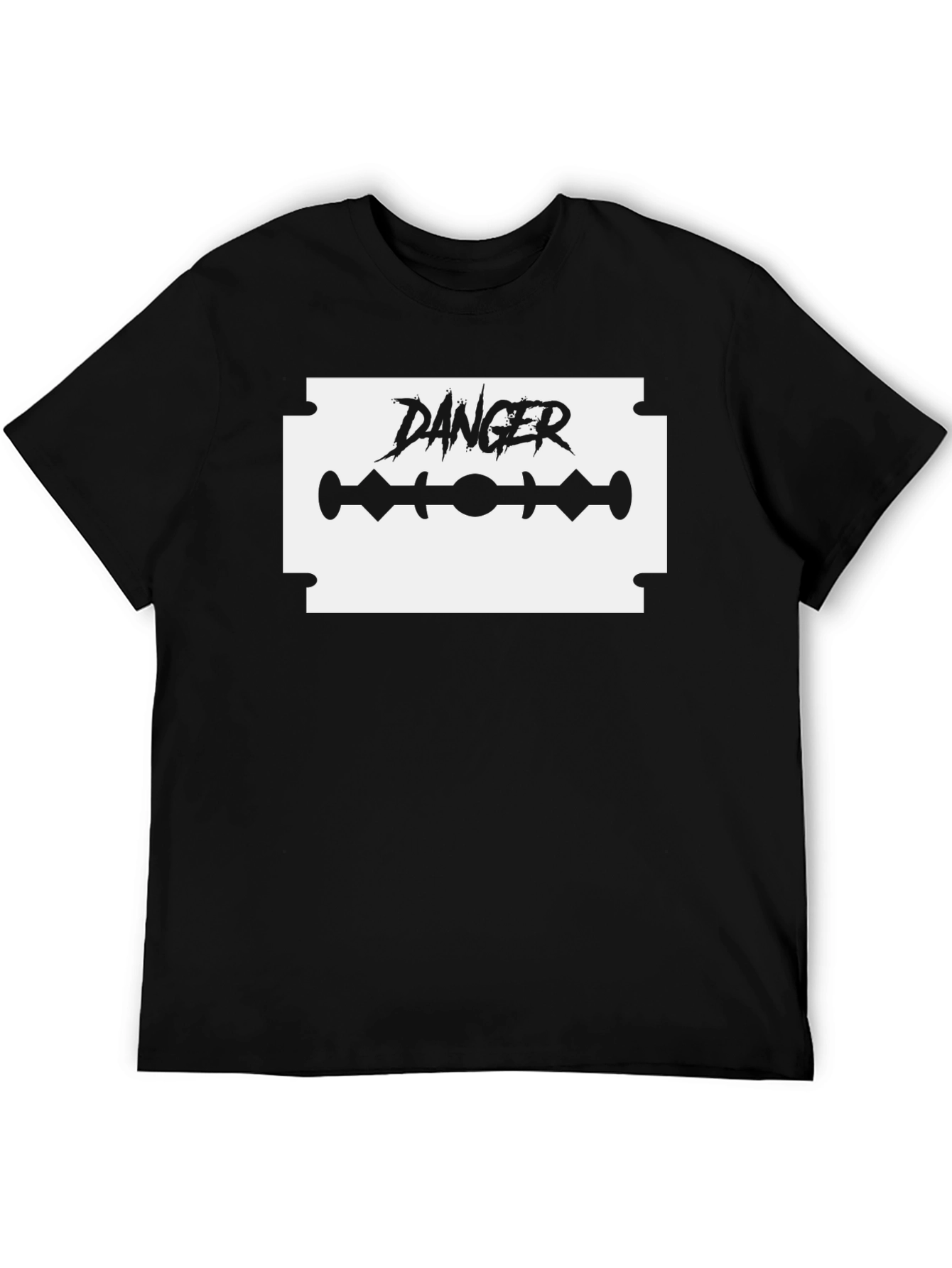 Danger Razor Blade Graphic T-Shirt