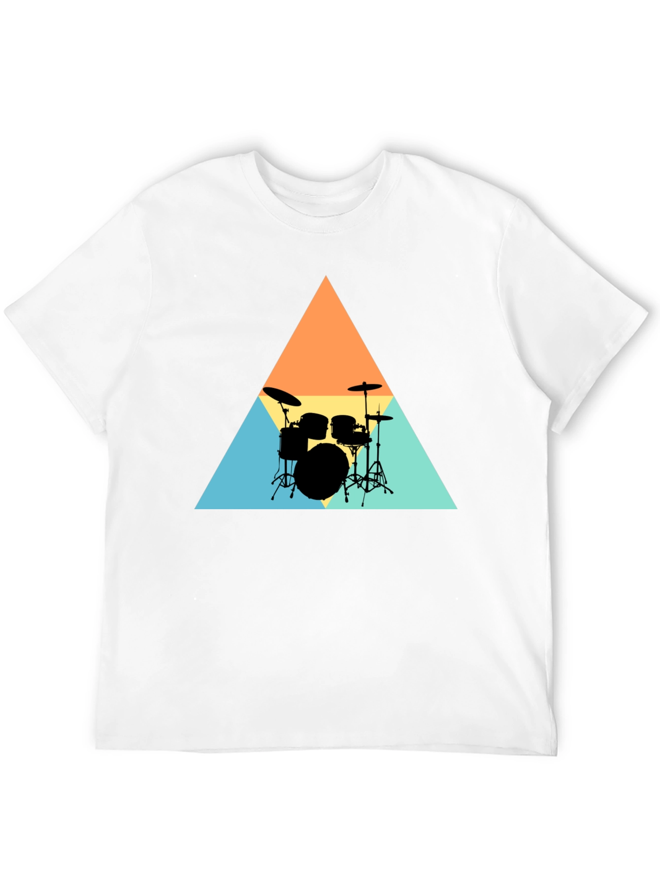 Retro Drum Set Graphic Tee