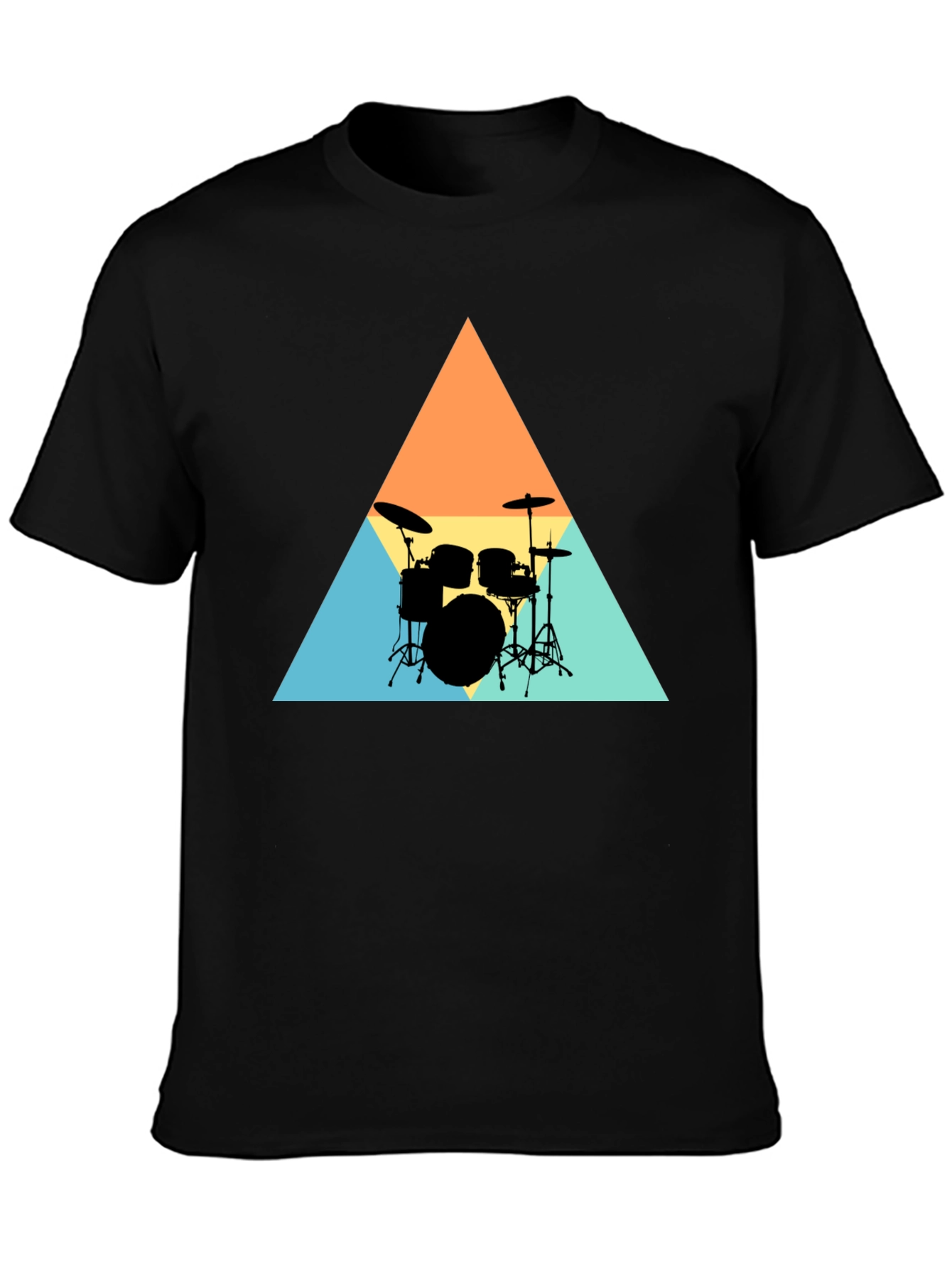 Retro Drum Set Graphic Tee