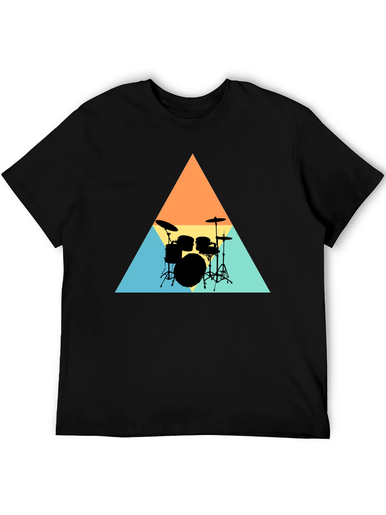 Retro Drum Set Graphic Tee