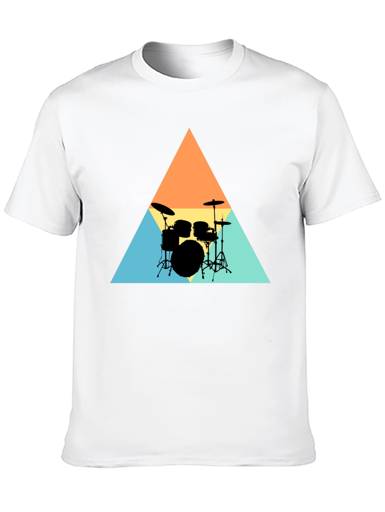 Retro Drum Set Graphic Tee