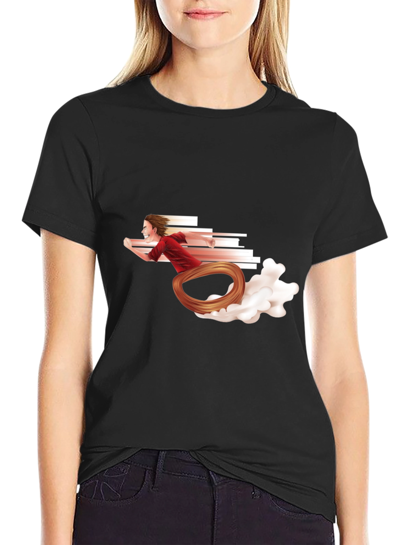 Speedster Graphic Tee - Black Cotton Blend