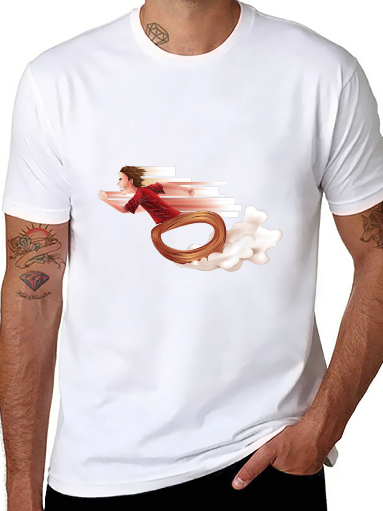 Speedster Graphic Tee - Black Cotton Blend