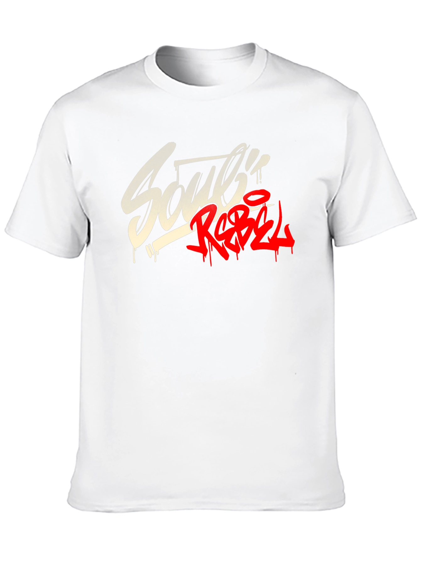 Souls Rebel Black Graphic T-Shirt