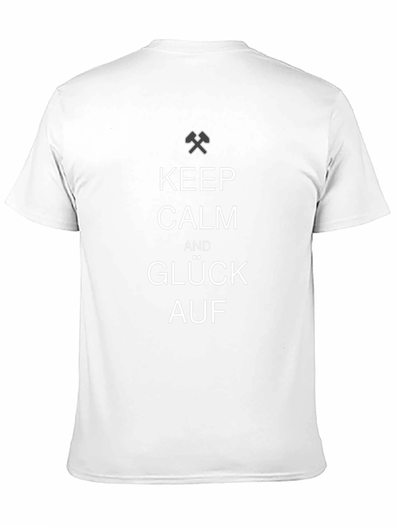 Keep Calm Glück Auf T-Shirt - Mining Symbol Tee