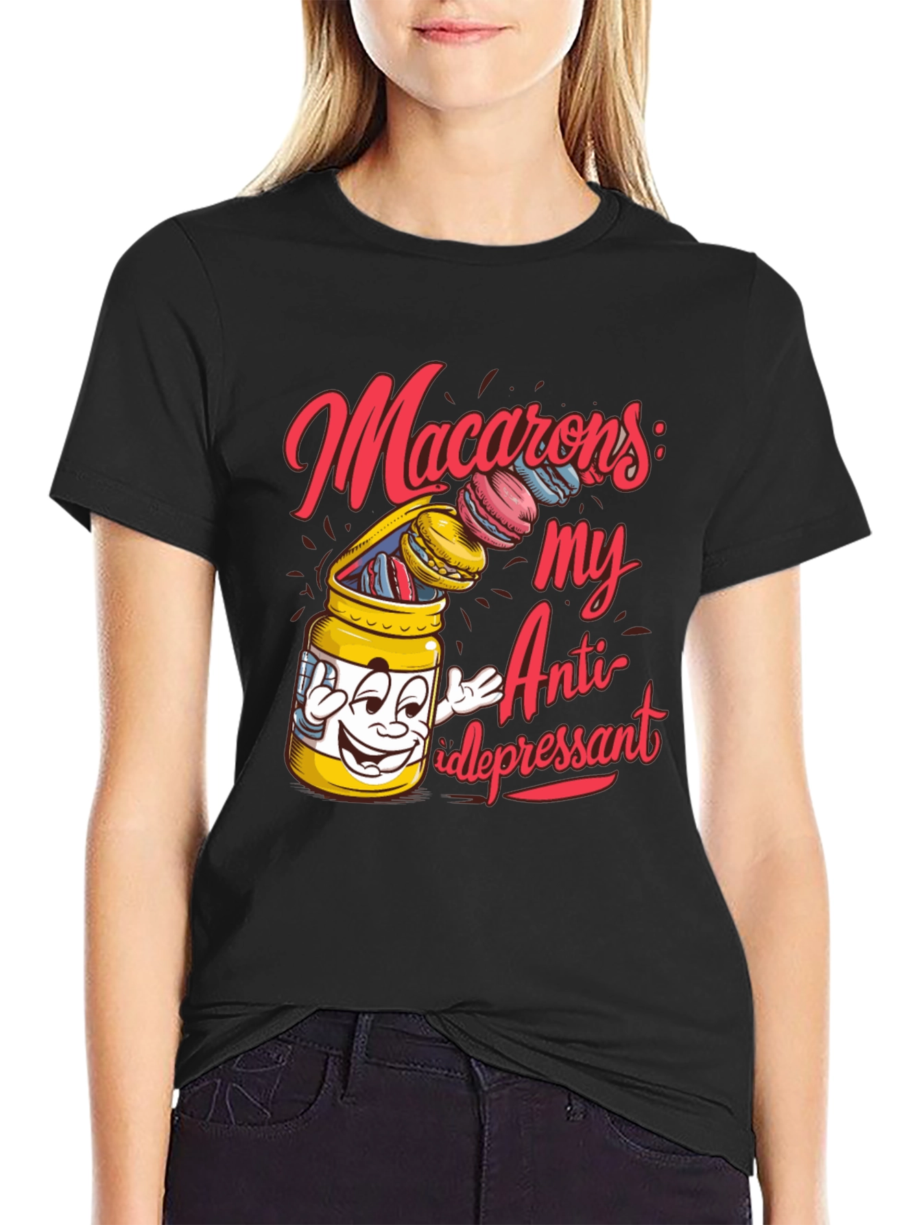 Macarons My Anti-depressant Graphic T-Shirt