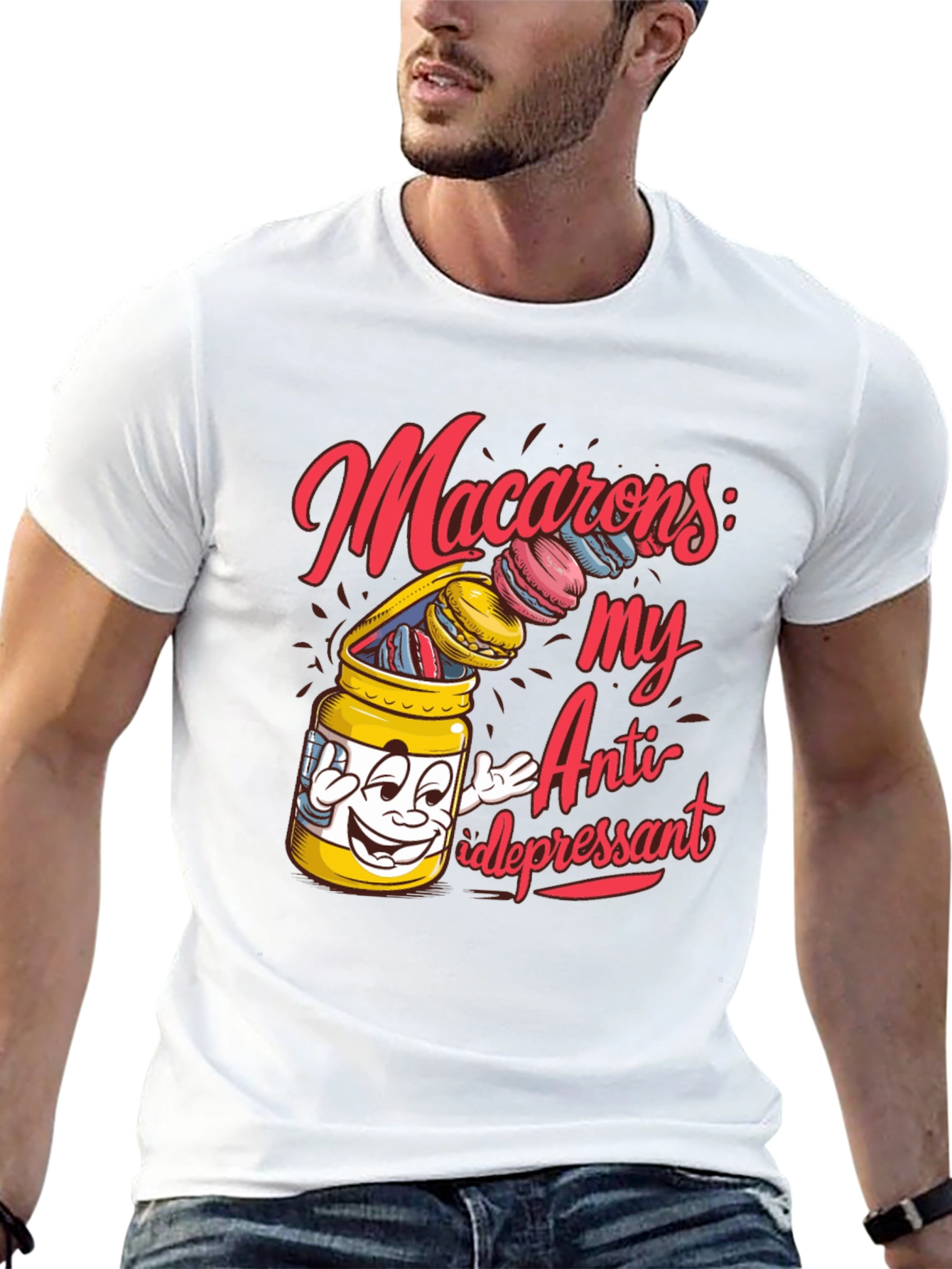 Macarons My Anti-depressant Graphic T-Shirt