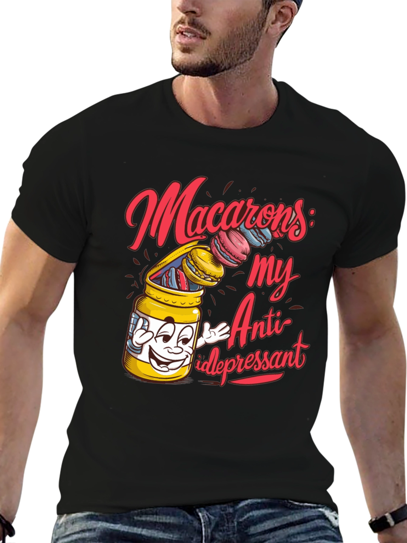 Macarons My Anti-depressant Graphic T-Shirt