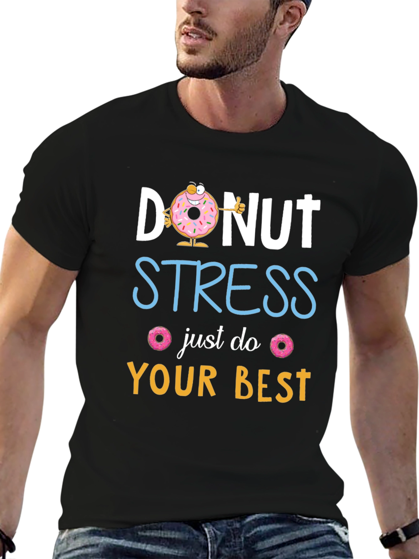 Donut Stress T-Shirt: Funny Graphic Tee