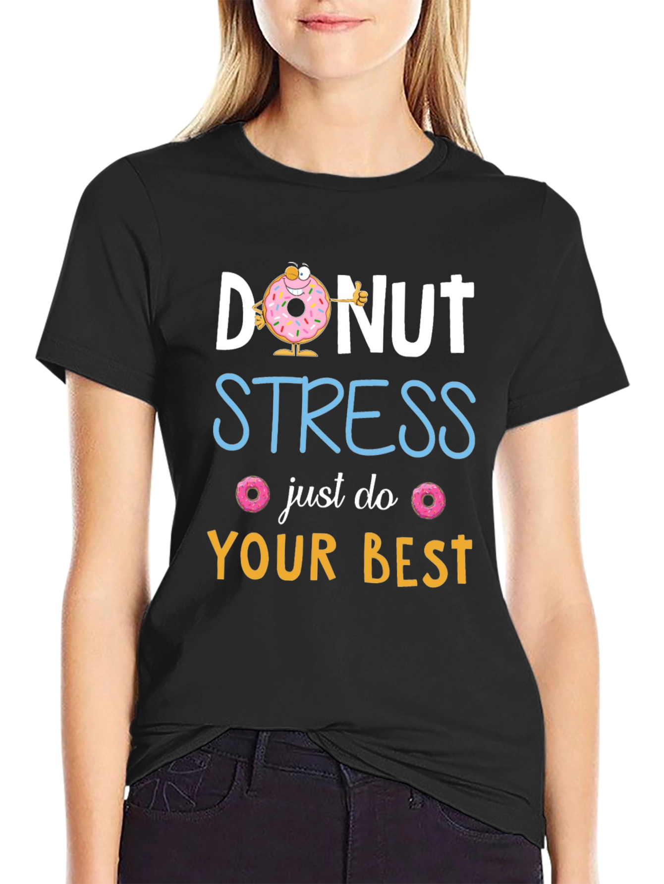 Donut Stress T-Shirt: Funny Graphic Tee