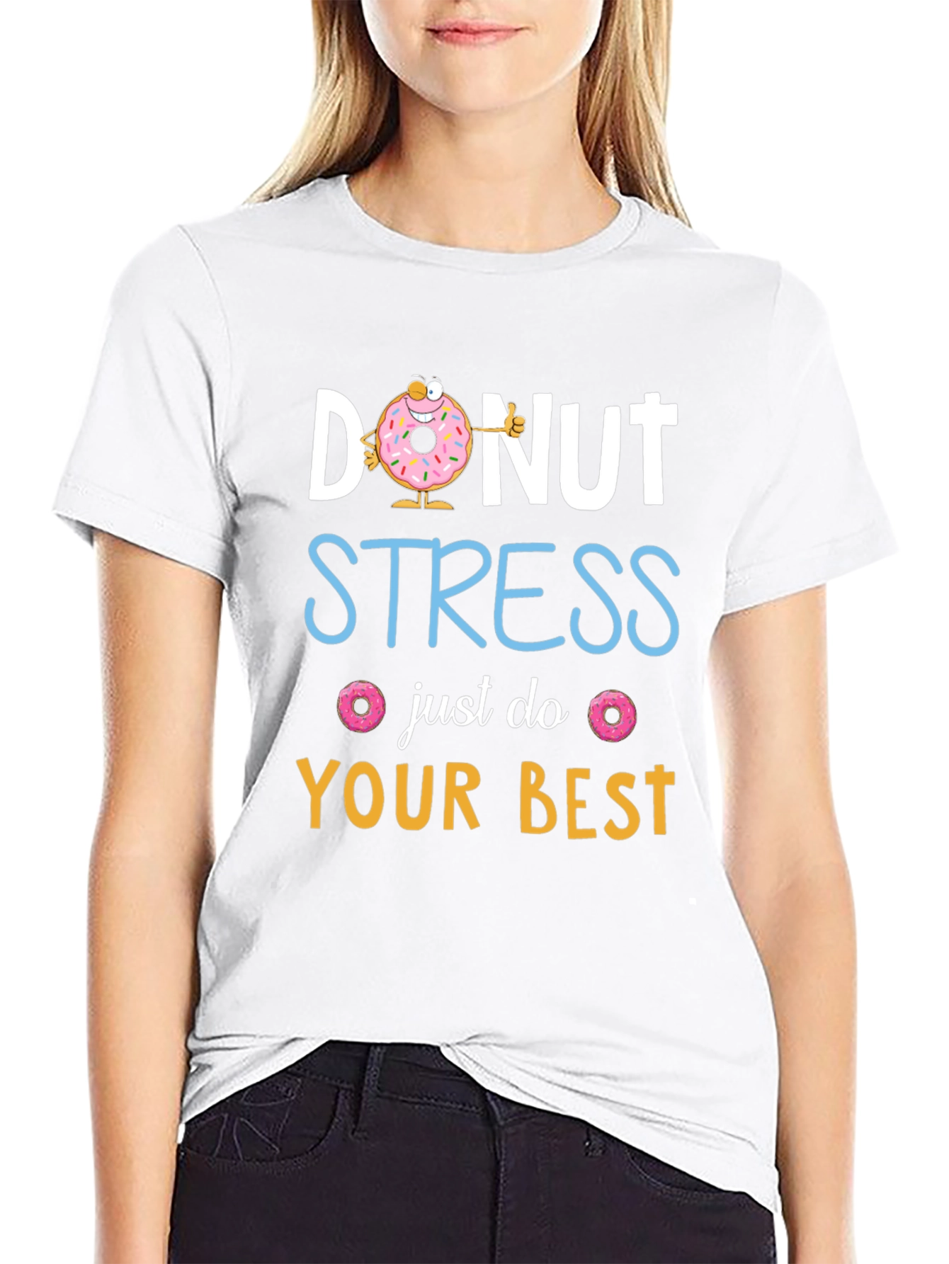 Donut Stress T-Shirt: Funny Graphic Tee