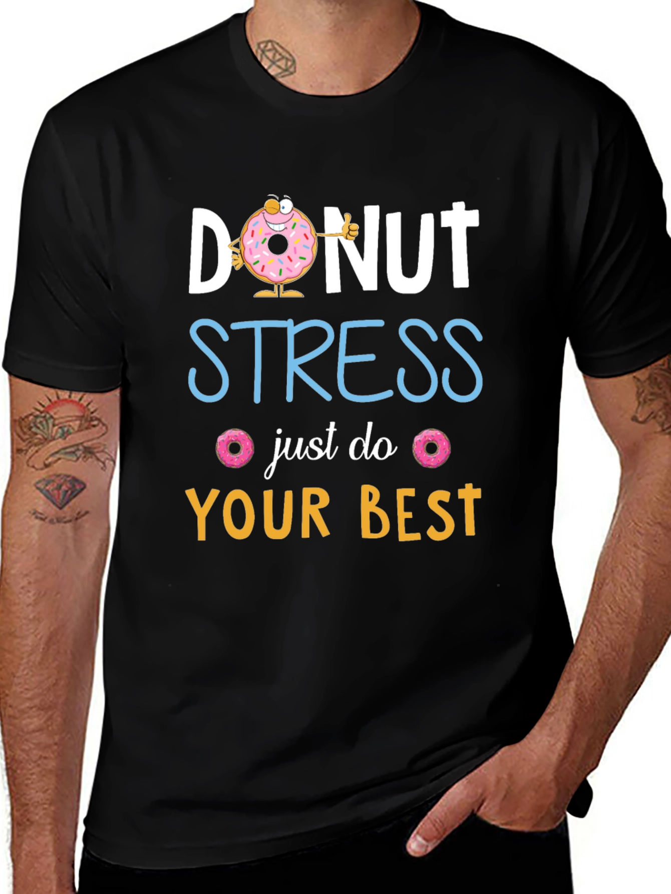 Donut Stress T-Shirt: Funny Graphic Tee