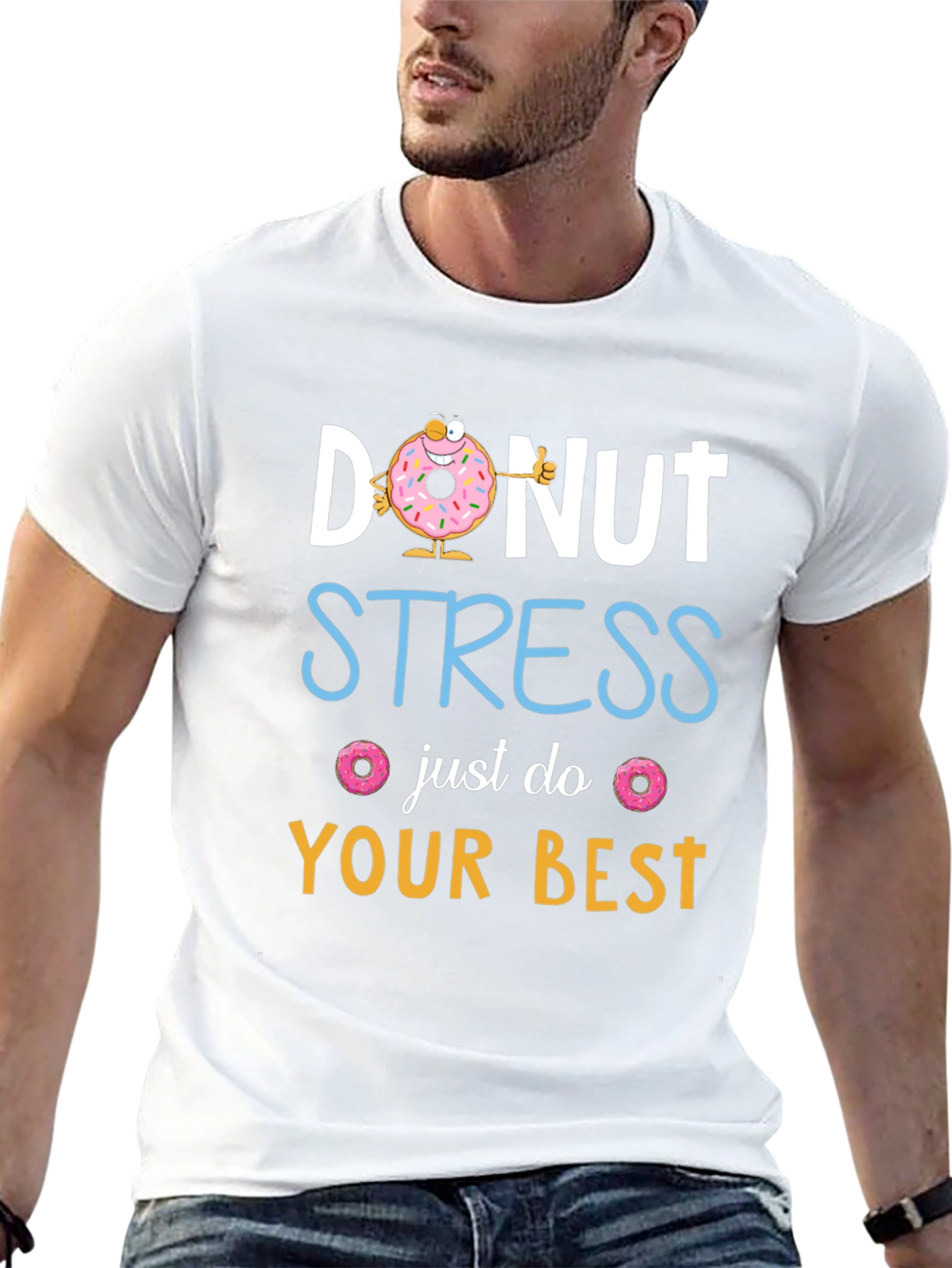 Donut Stress T-Shirt: Funny Graphic Tee