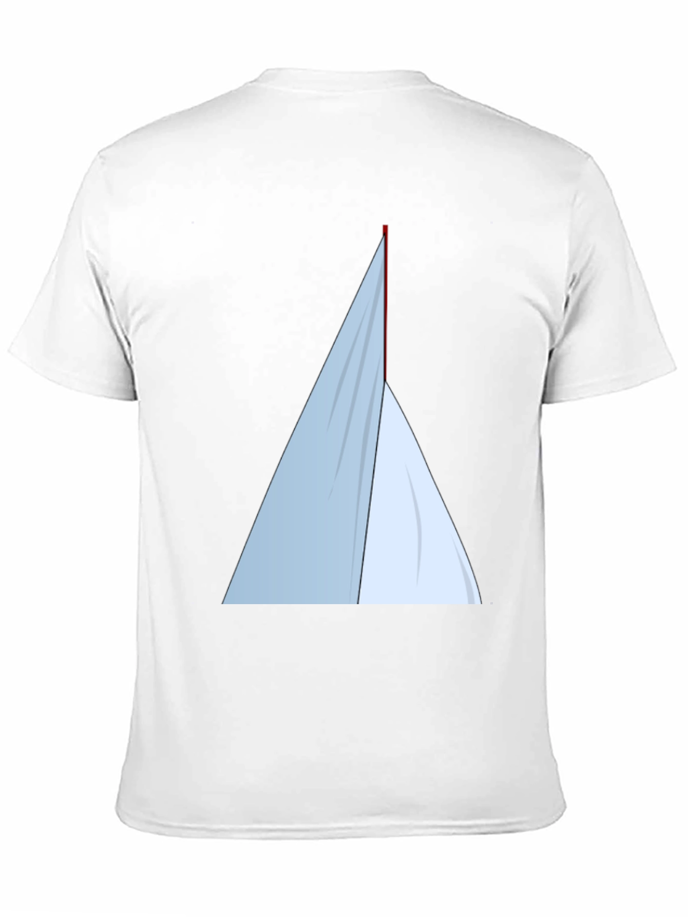 Minimalist Sailboat Graphic Tee - Black