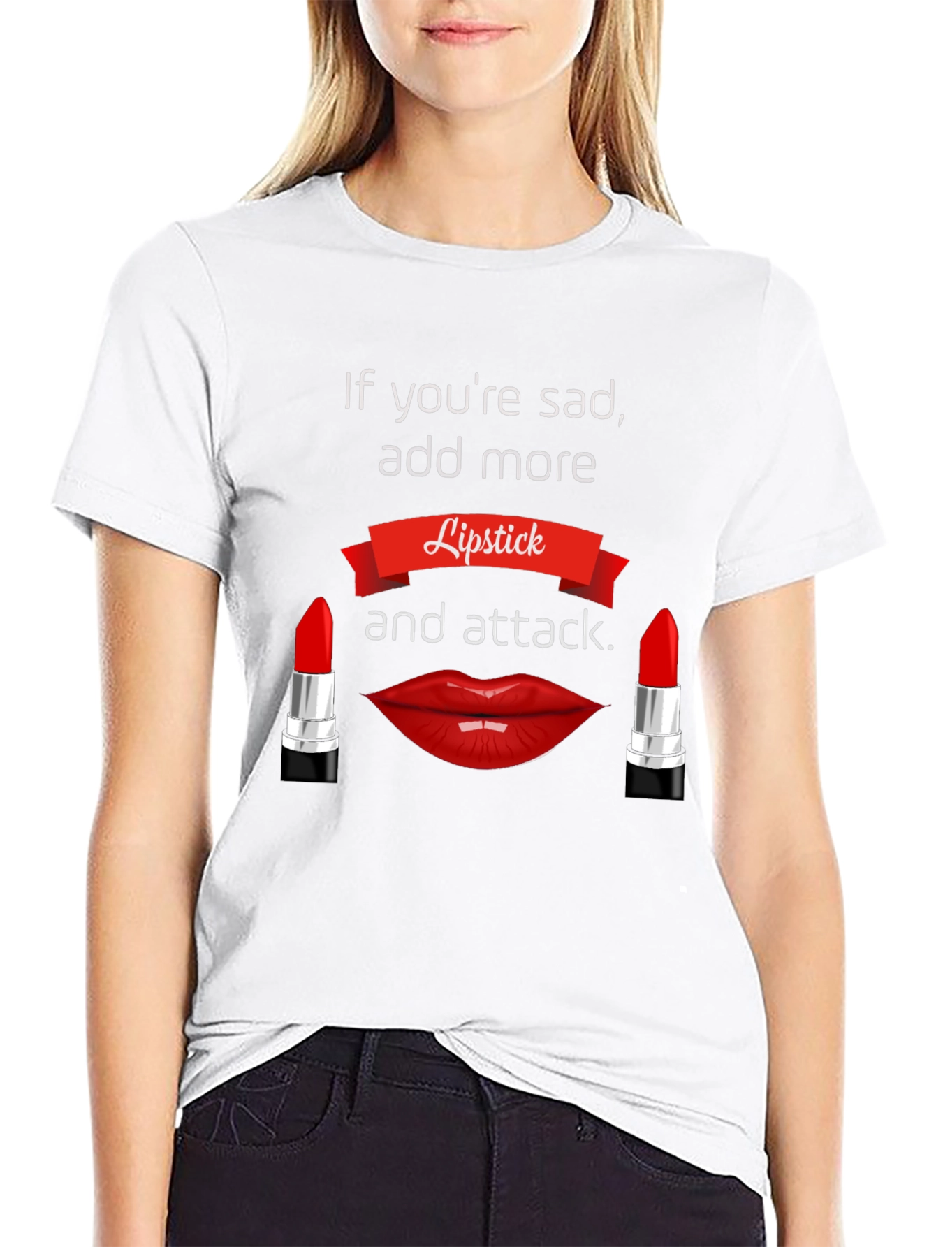 Lipstick Attack T-Shirt - Bold Graphic Tee