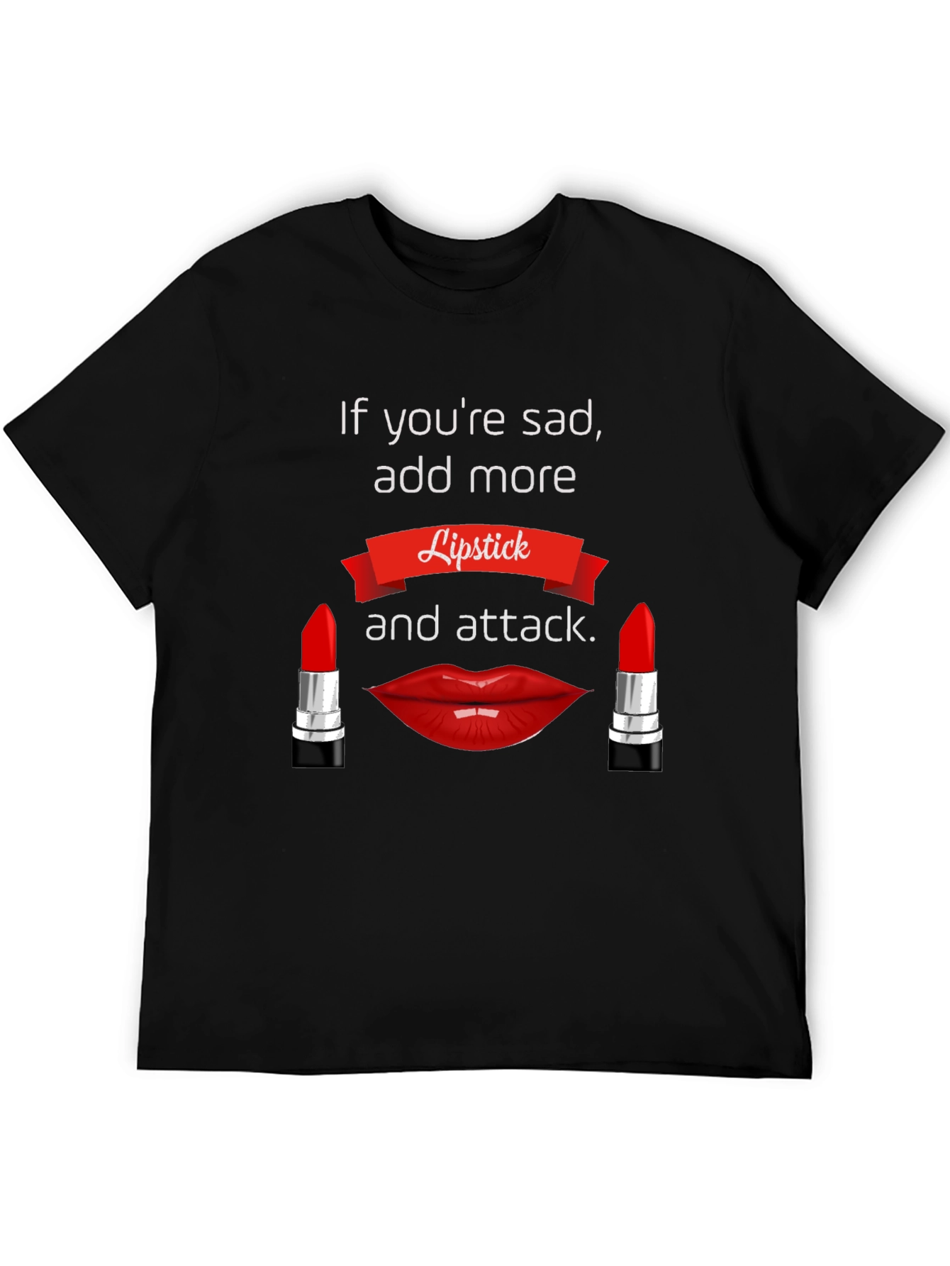 Lipstick Attack T-Shirt - Bold Graphic Tee