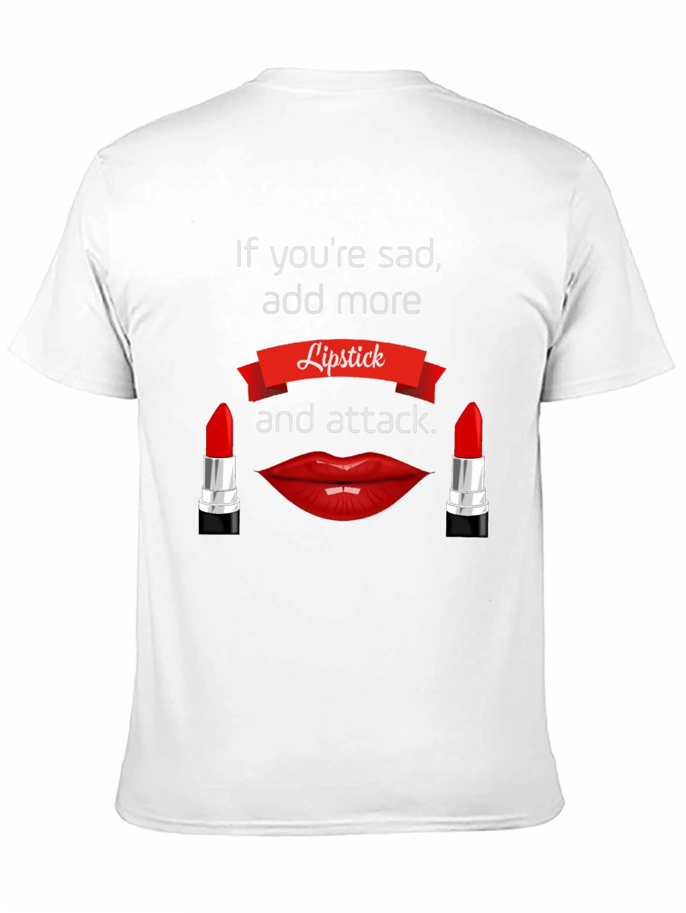 Lipstick Attack T-Shirt - Bold Graphic Tee
