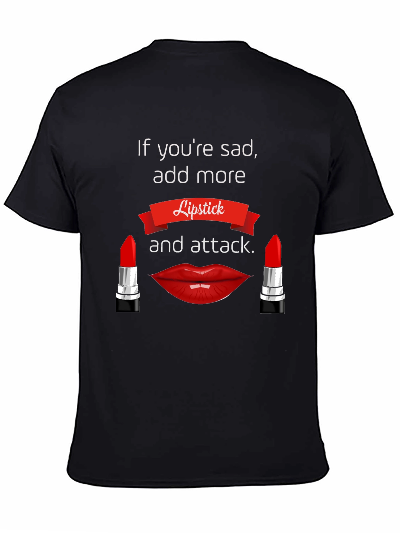 Lipstick Attack T-Shirt - Bold Graphic Tee