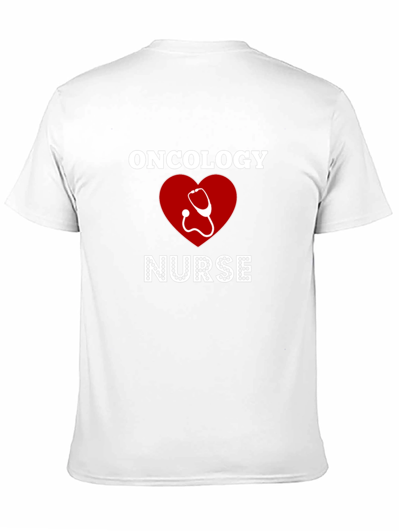 Oncology Nurse T-Shirt - Heart & Stethoscope