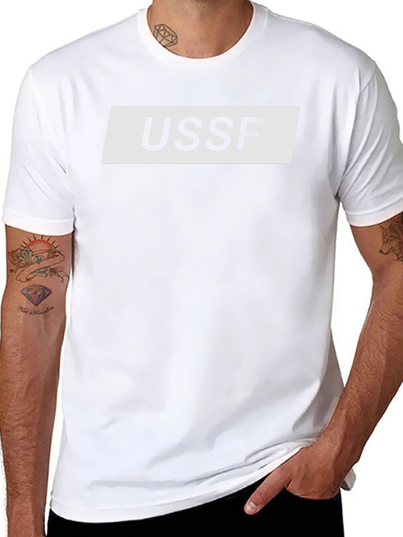 USSF Graphic Tee - Black Cotton Blend