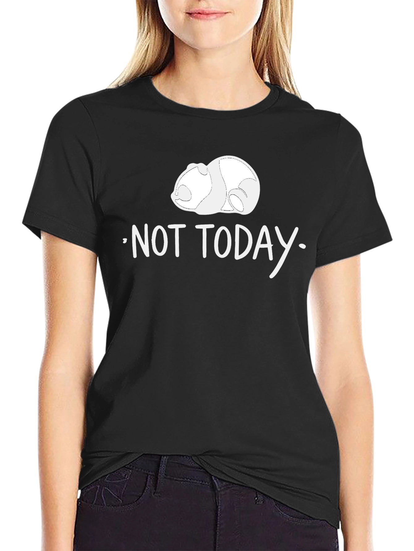 Not Today Panda Graphic Tee - Relaxed Fit