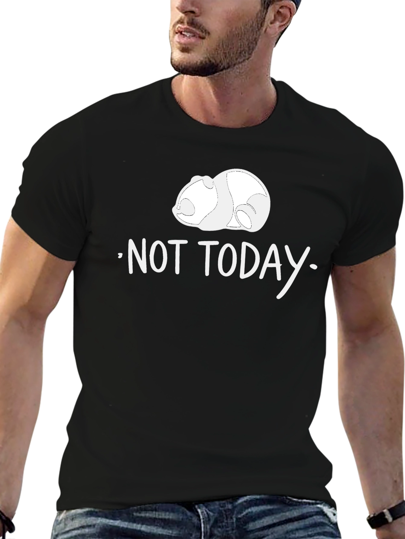Not Today Panda Graphic Tee - Relaxed Fit