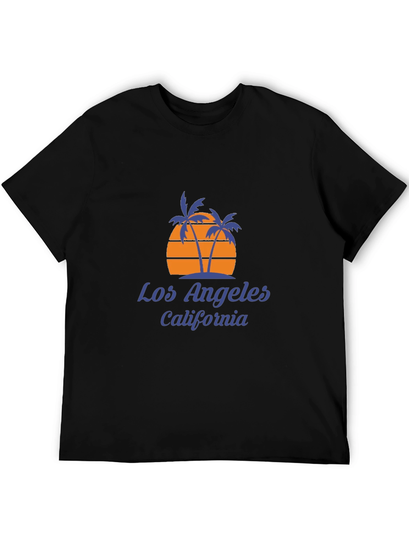 Los Angeles California Palm Tree Sunset Graphic Tee