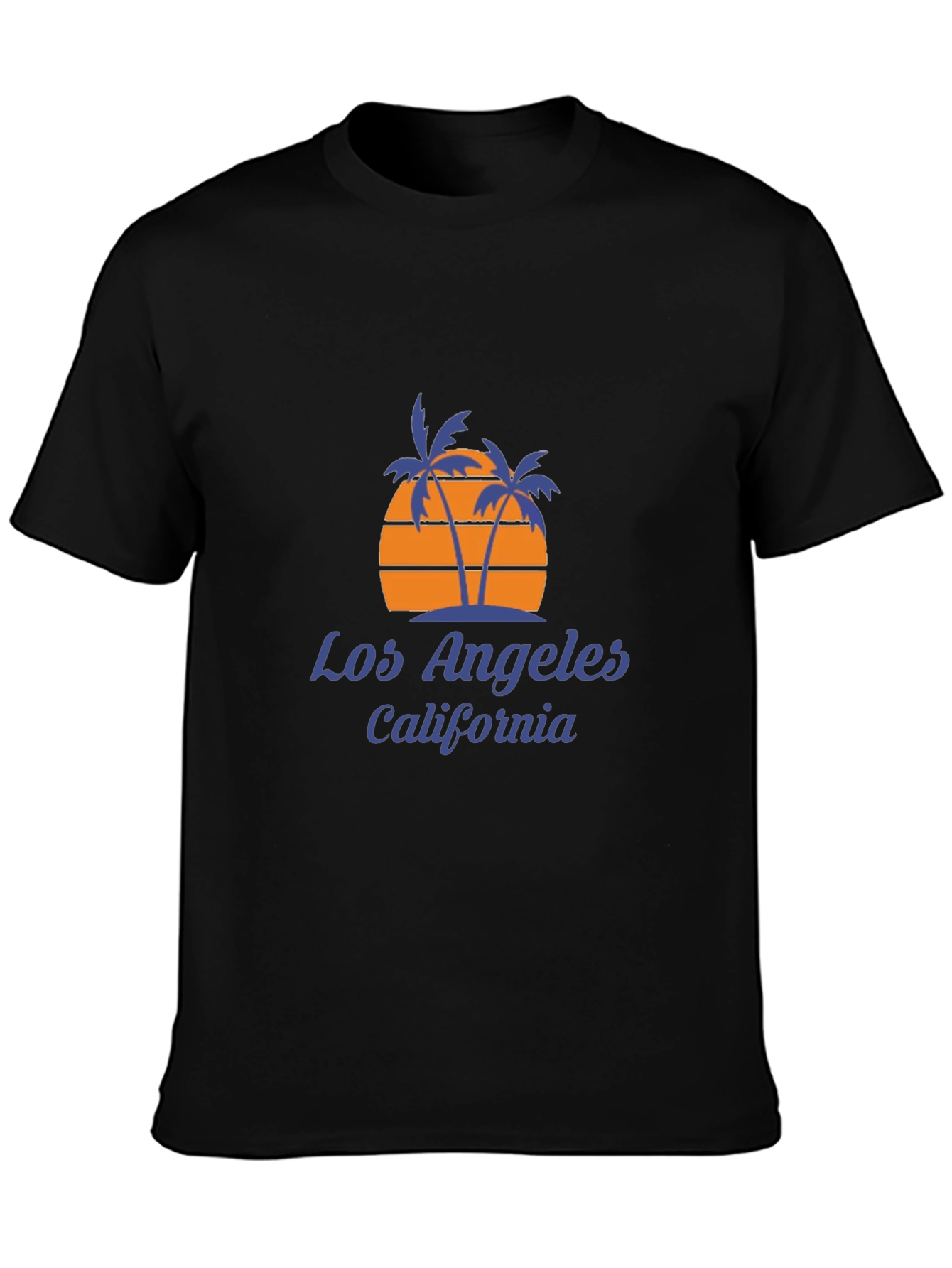 Los Angeles California Palm Tree Sunset Graphic Tee