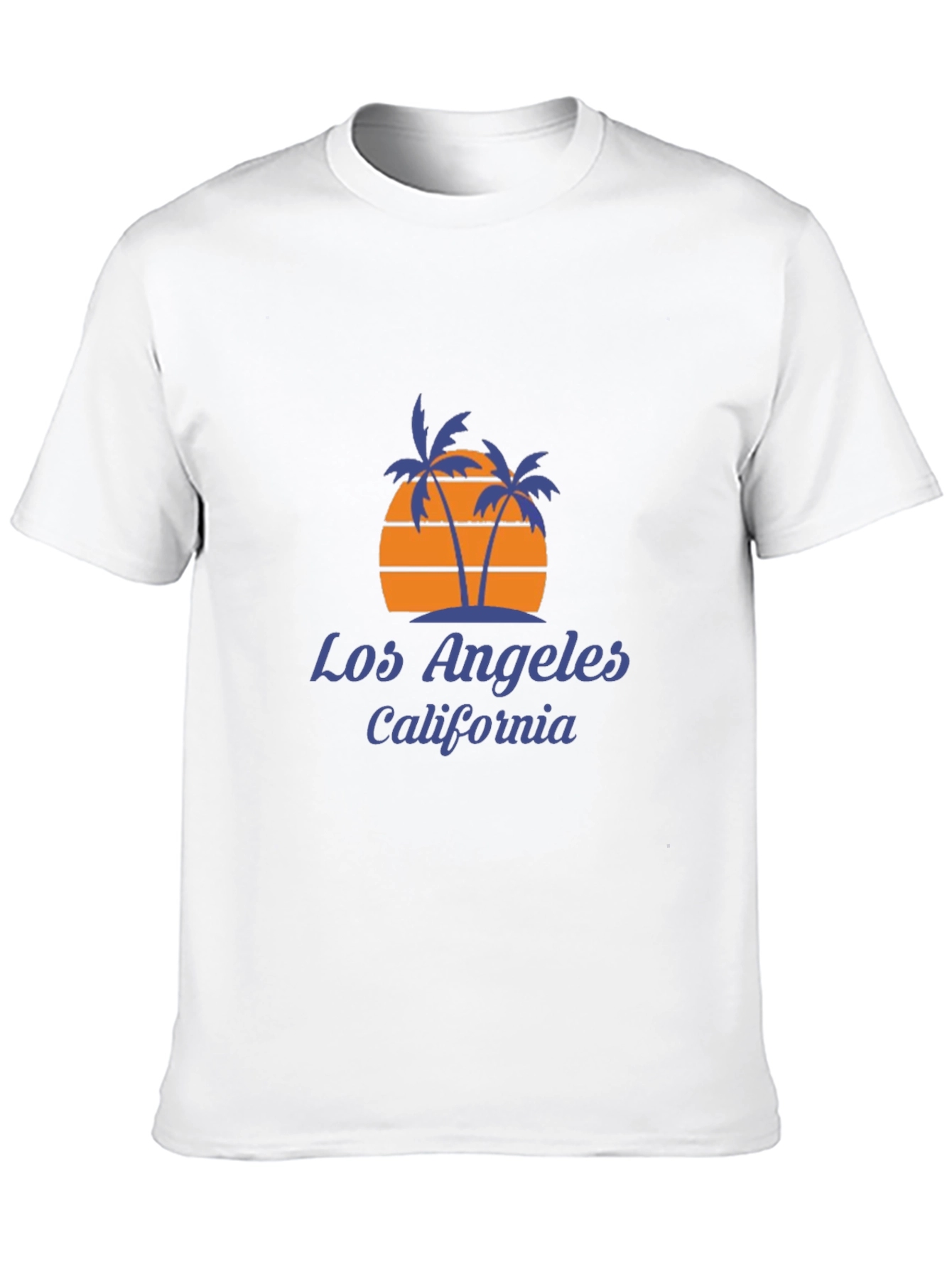 Los Angeles California Palm Tree Sunset Graphic Tee