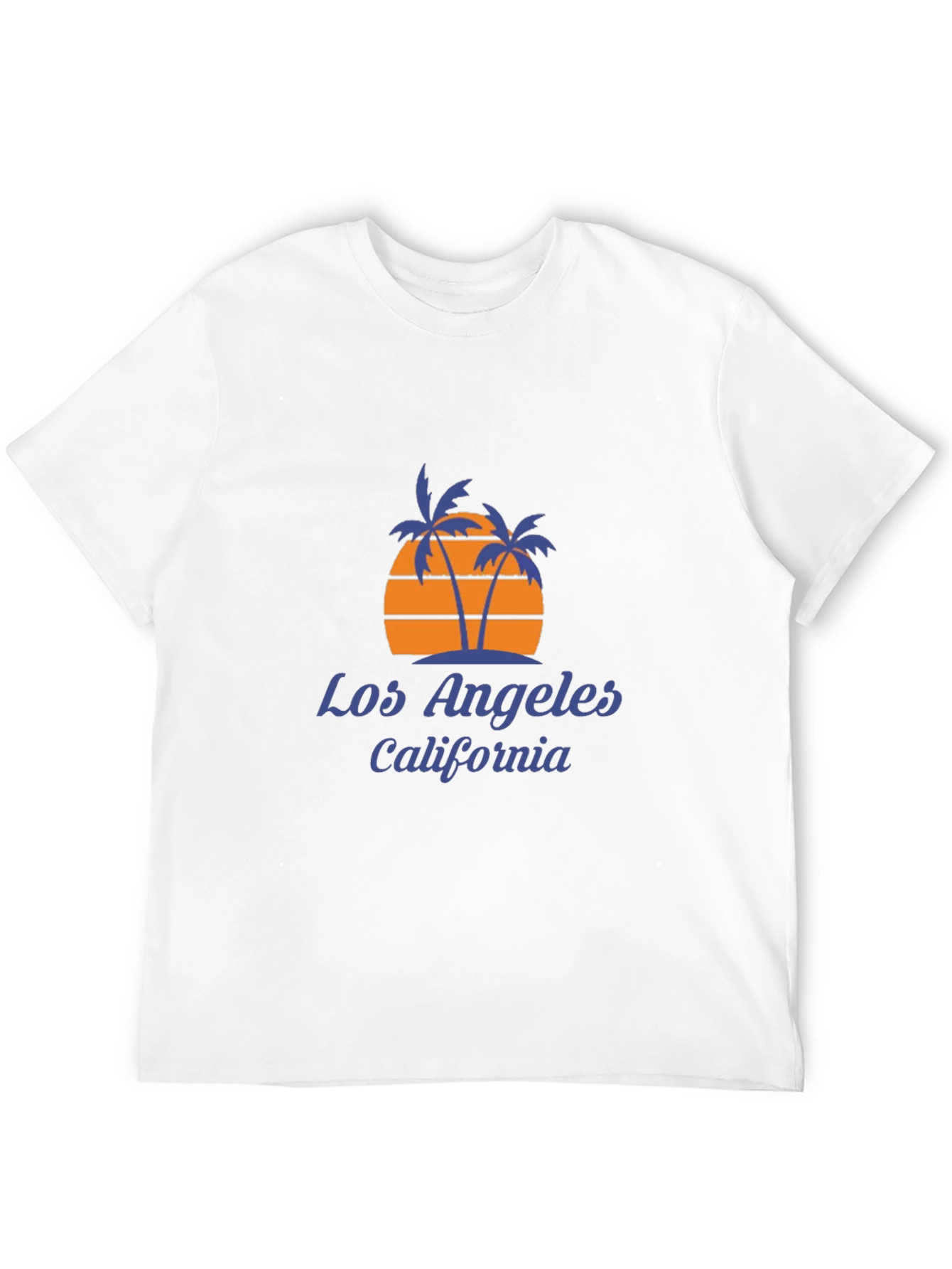 Los Angeles California Palm Tree Sunset Graphic Tee