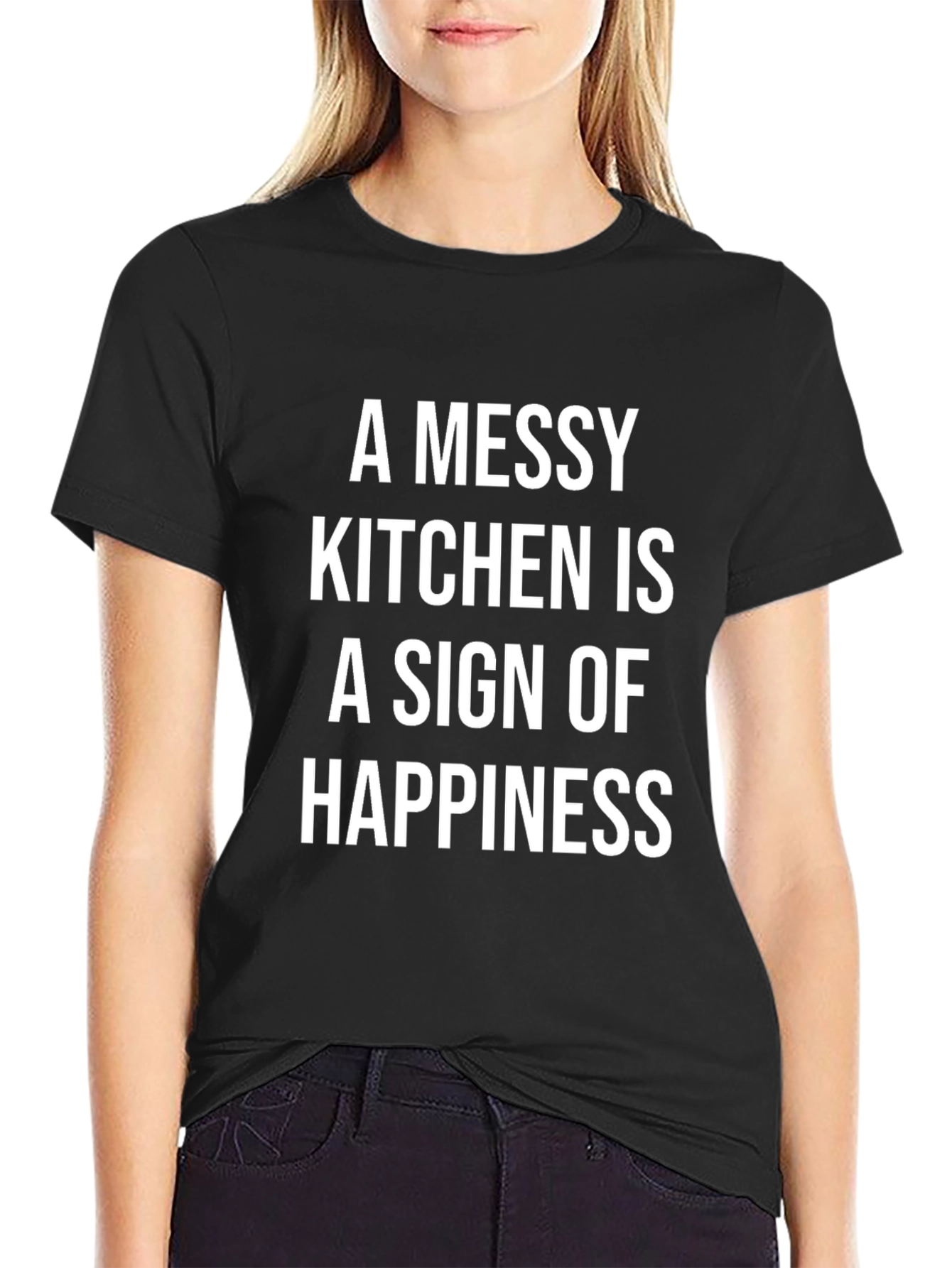 Messy Kitchen Happiness Graphic T-Shirt